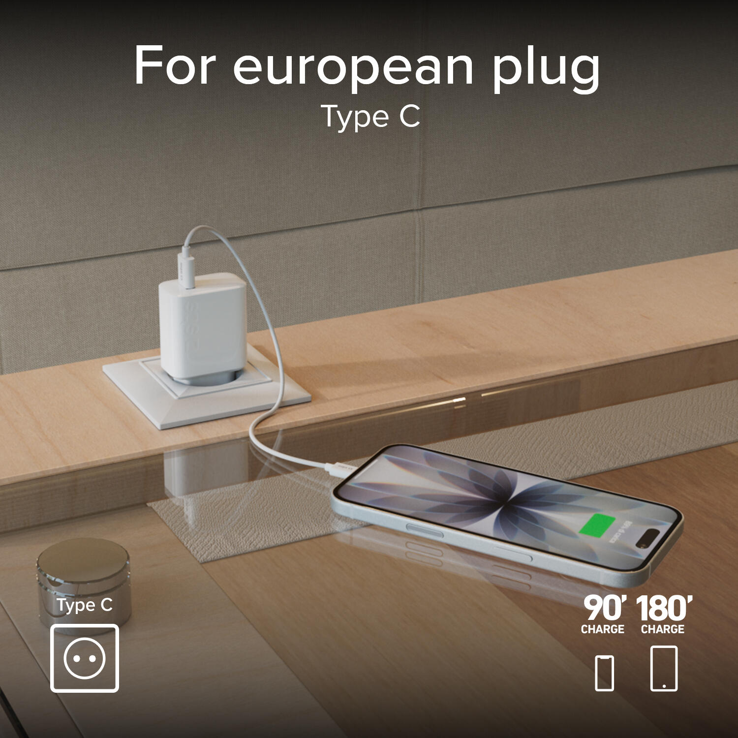 Caricabatterie caricatore 10W - carica rapida porta USB 2.1A Intelligent Charge 6/7