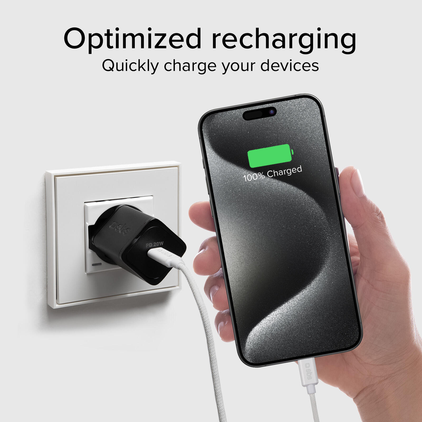 Câble USB‑C 3.2 Power Delivery 100W 5/7