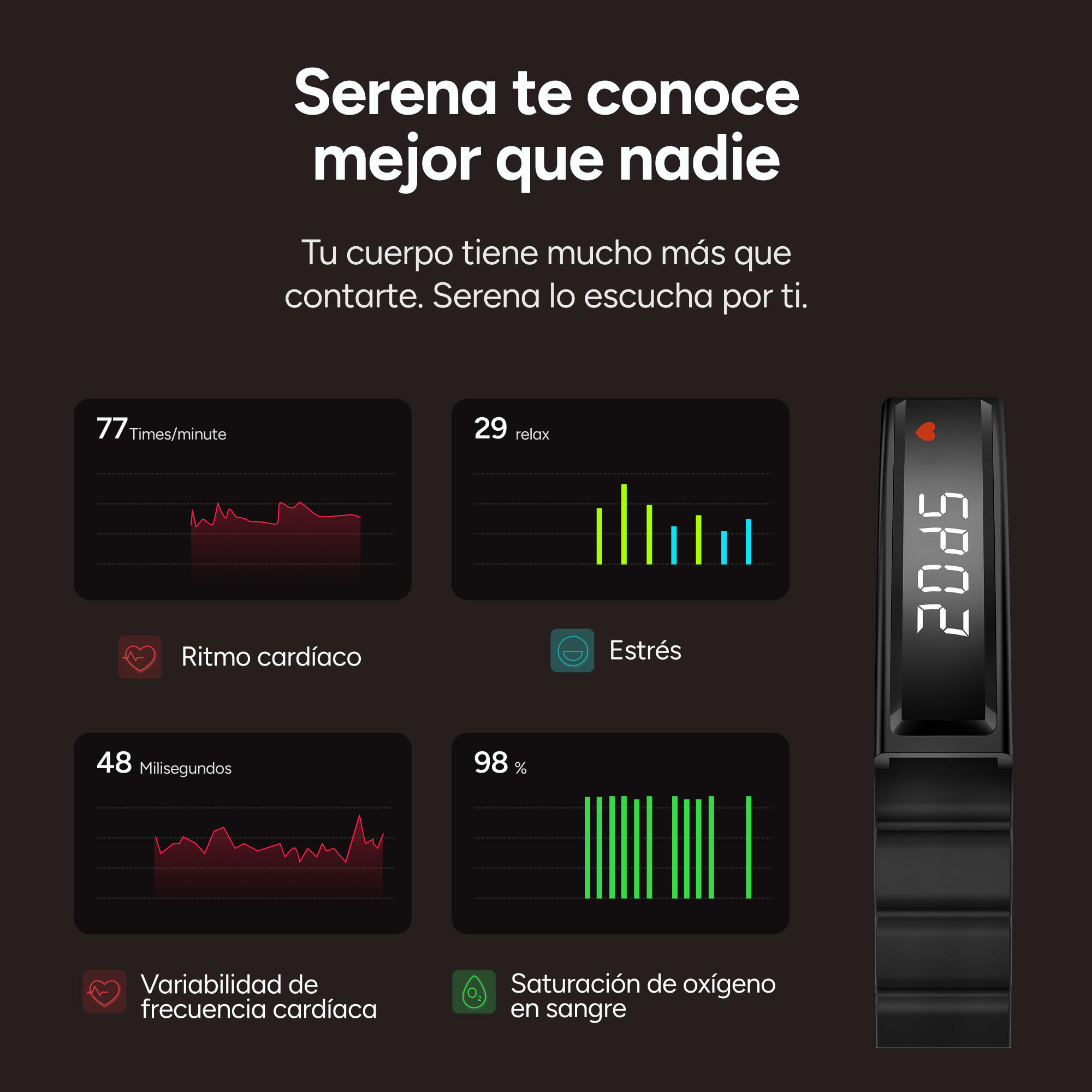 Pulseira inteligente ultraleve KSIX Serena com tela 7/7