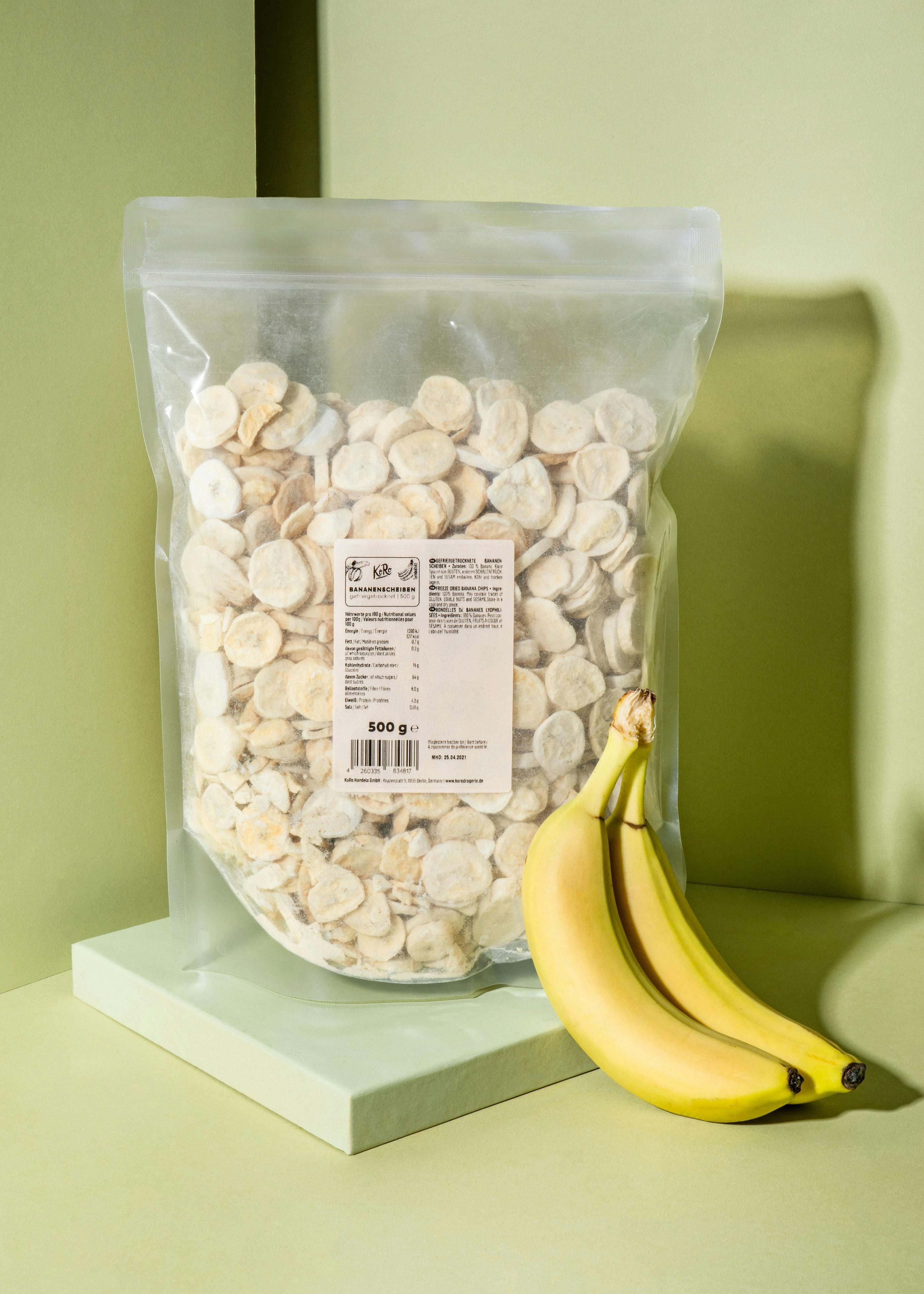 Bananes lyophilisées en rondelles 500 g 2/7
