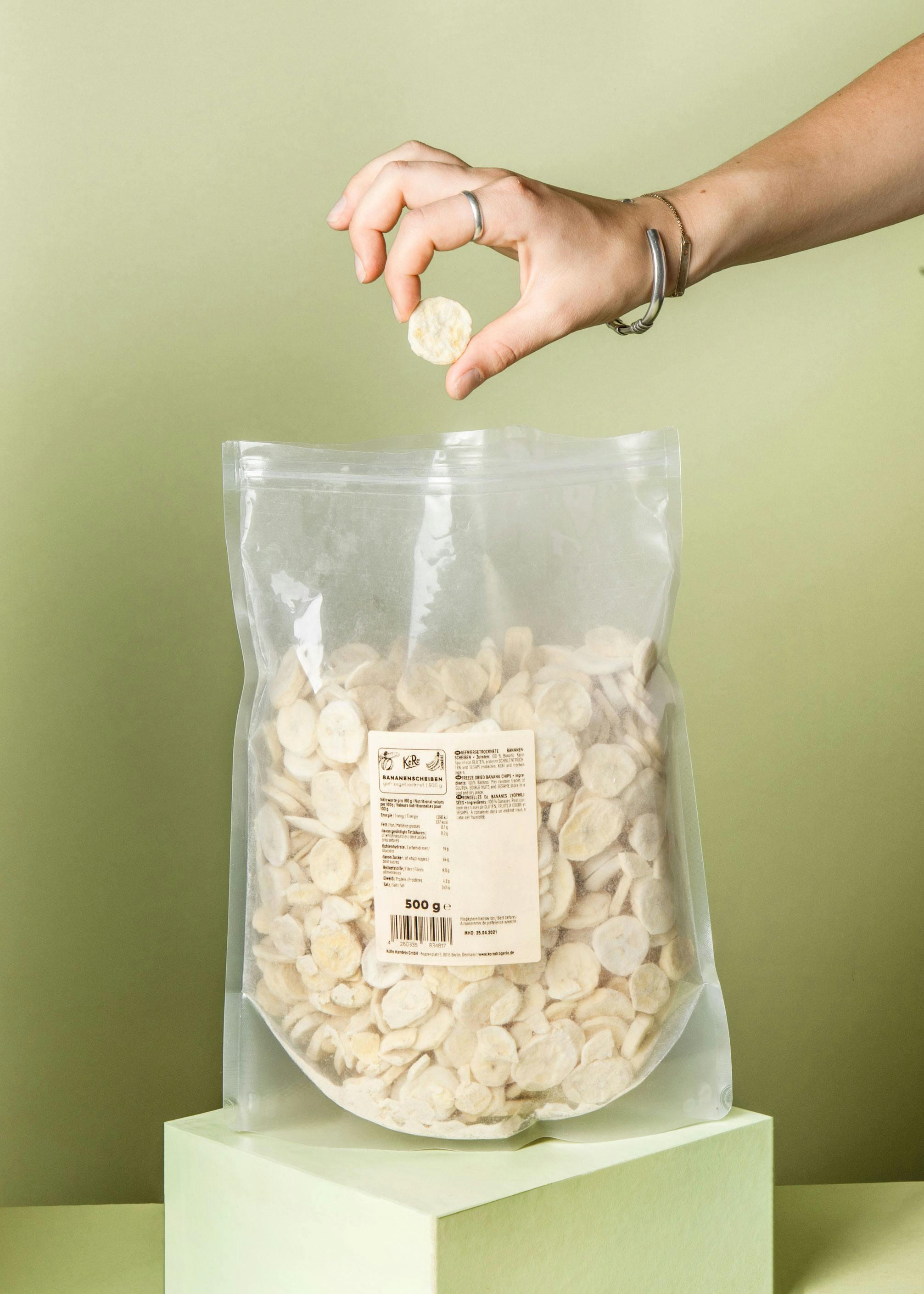 Bananes lyophilisées en rondelles 500 g 7/7