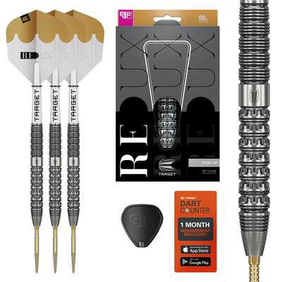 Redux 90% tungsten swiss point steel tip darts 25g