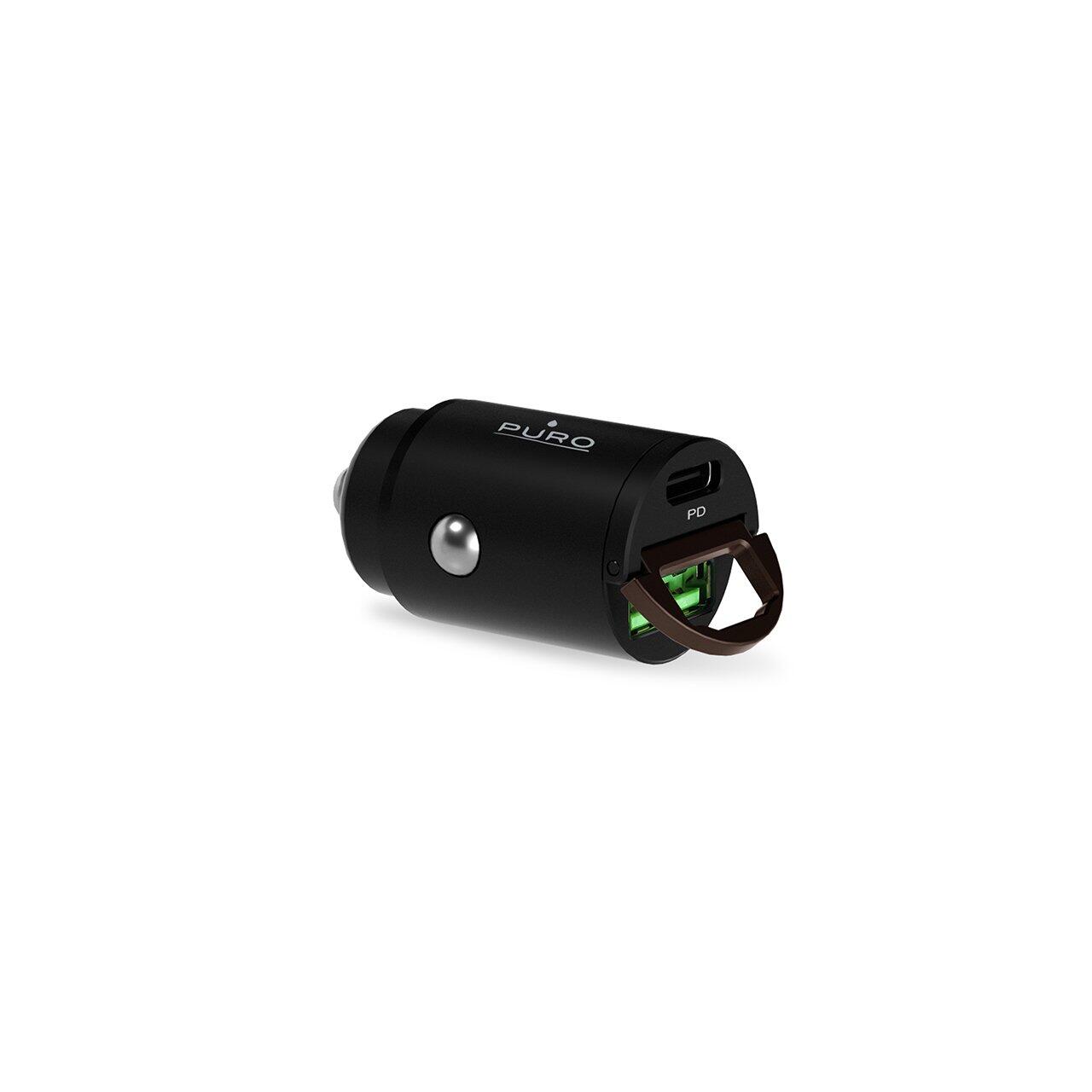 Mini Caricatore da Auto "Bullet" USB-C, USB-A Fast Charging e Power Delivery 30W 3/7