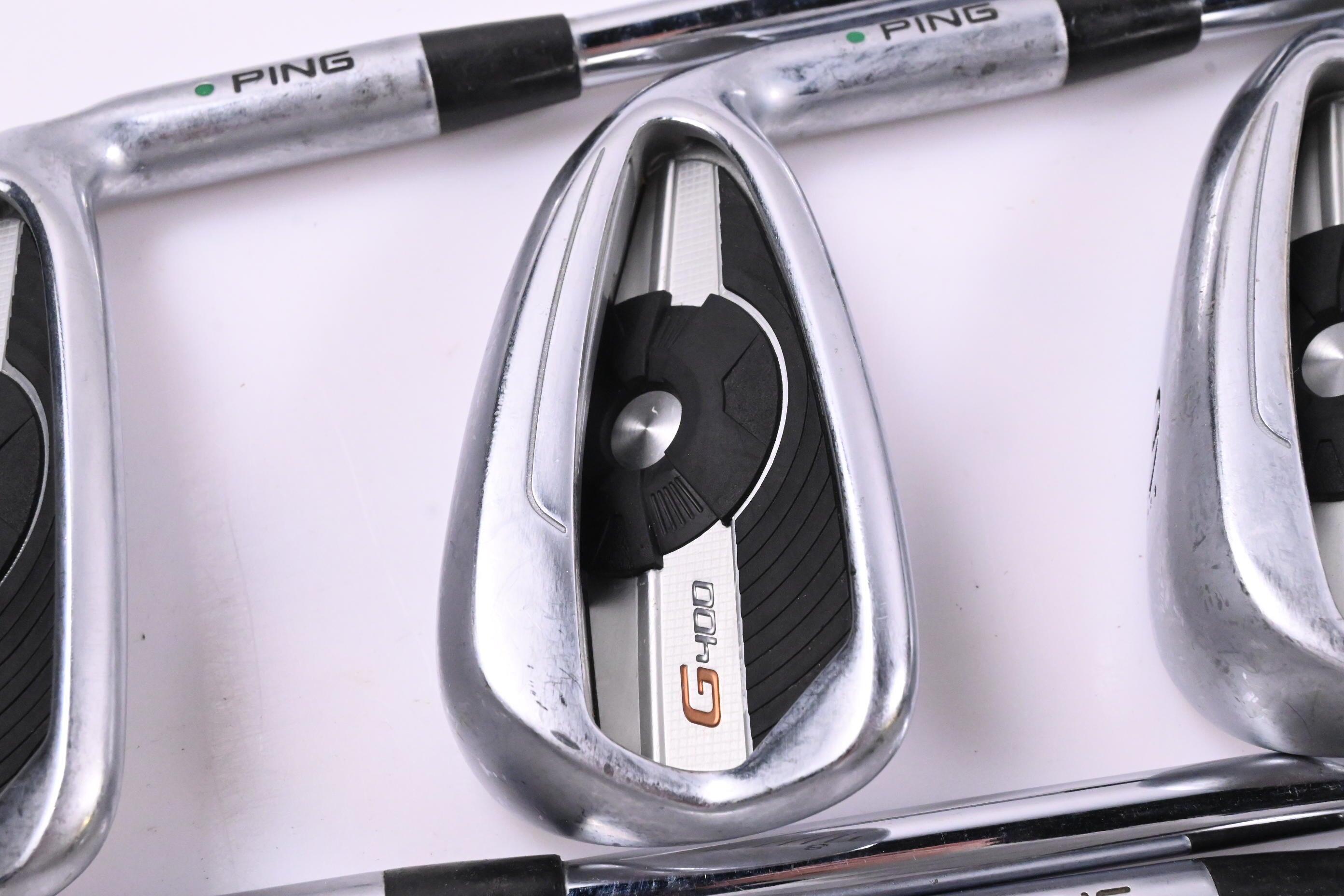 Ping G400 Irons / 7-PW+SW+LW / Green Dot / Regular Flex Ping AWT