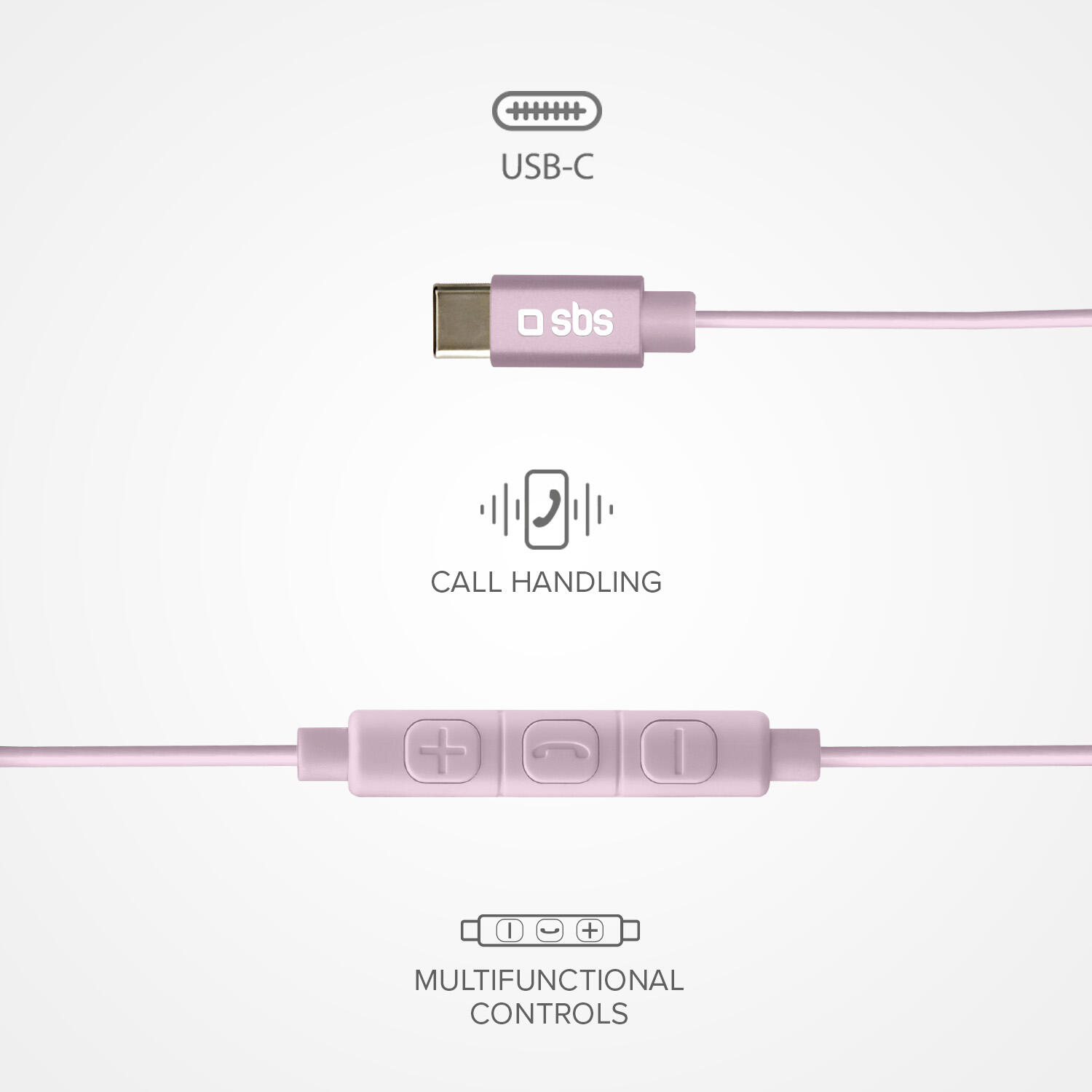 Studio Mix 65c – Écouteurs filaires USB‑C semi intra‑auriculaires 3/4