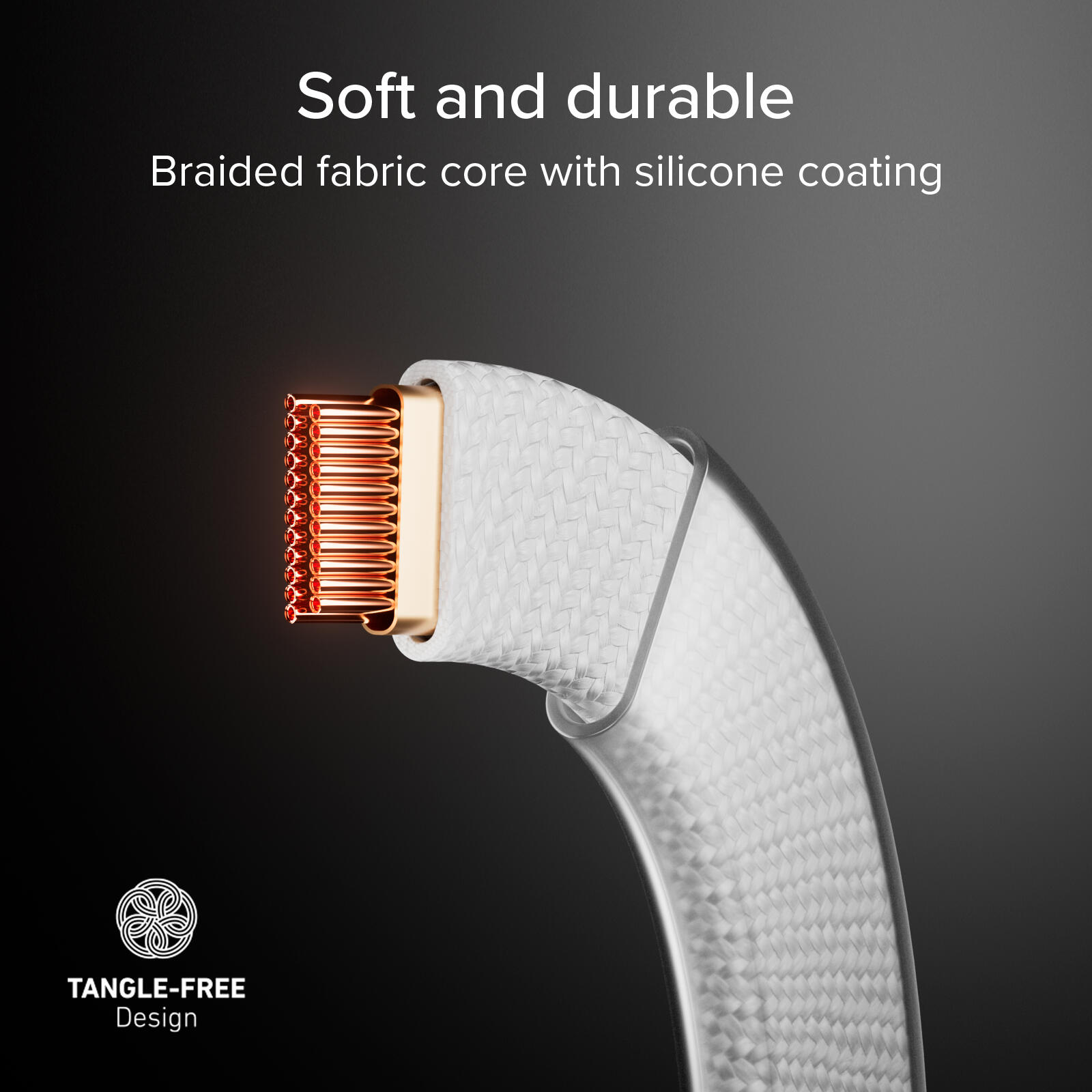 Câble fin pour charge et données avec connecteurs USB-C 2.0, 1 m 6/7