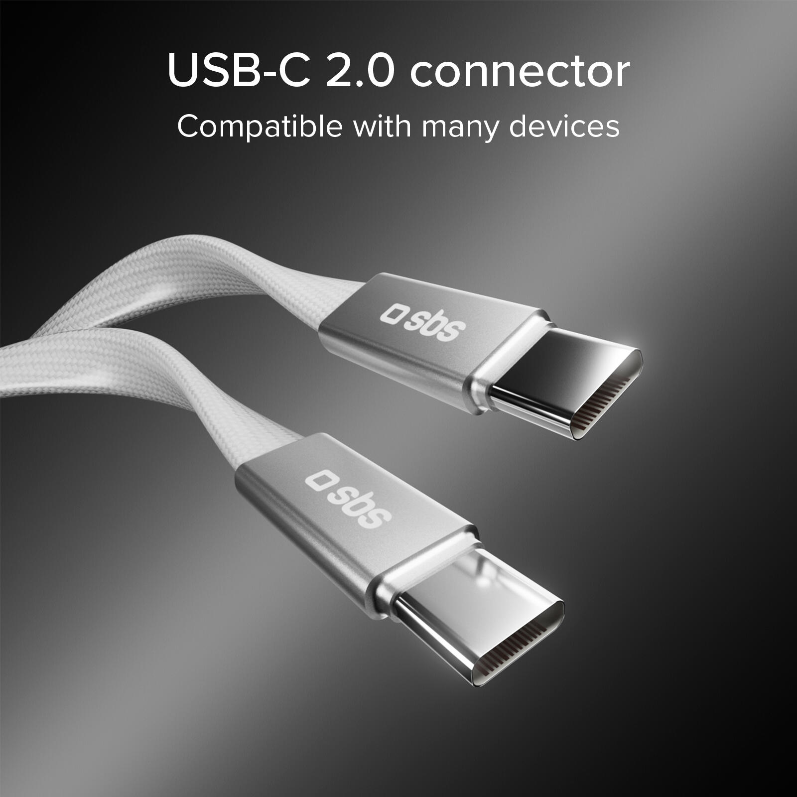Câble fin pour charge et données avec connecteurs USB-C 2.0, 1 m 5/7
