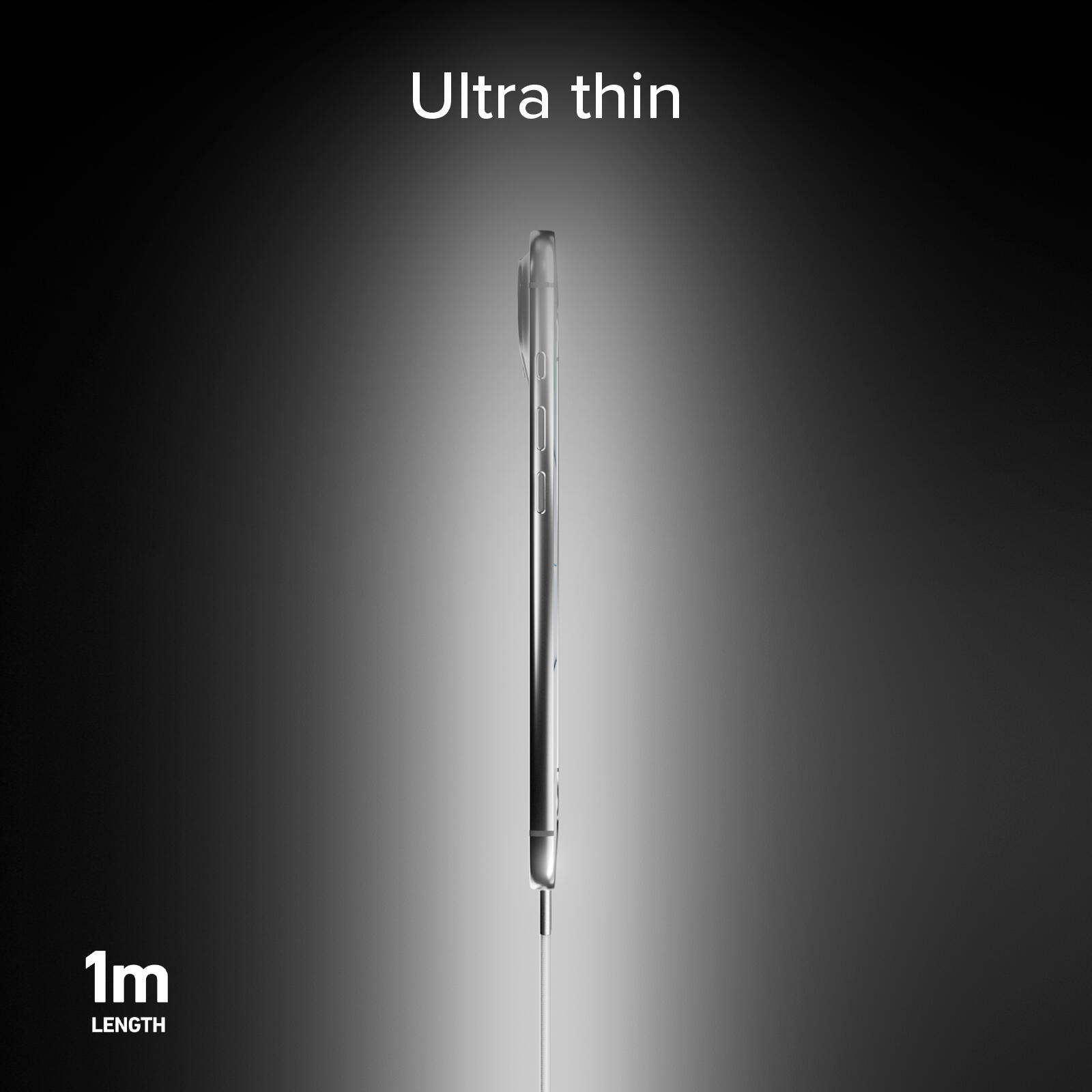 Câble fin pour charge et données avec connecteurs USB-C 2.0, 1 m 4/7