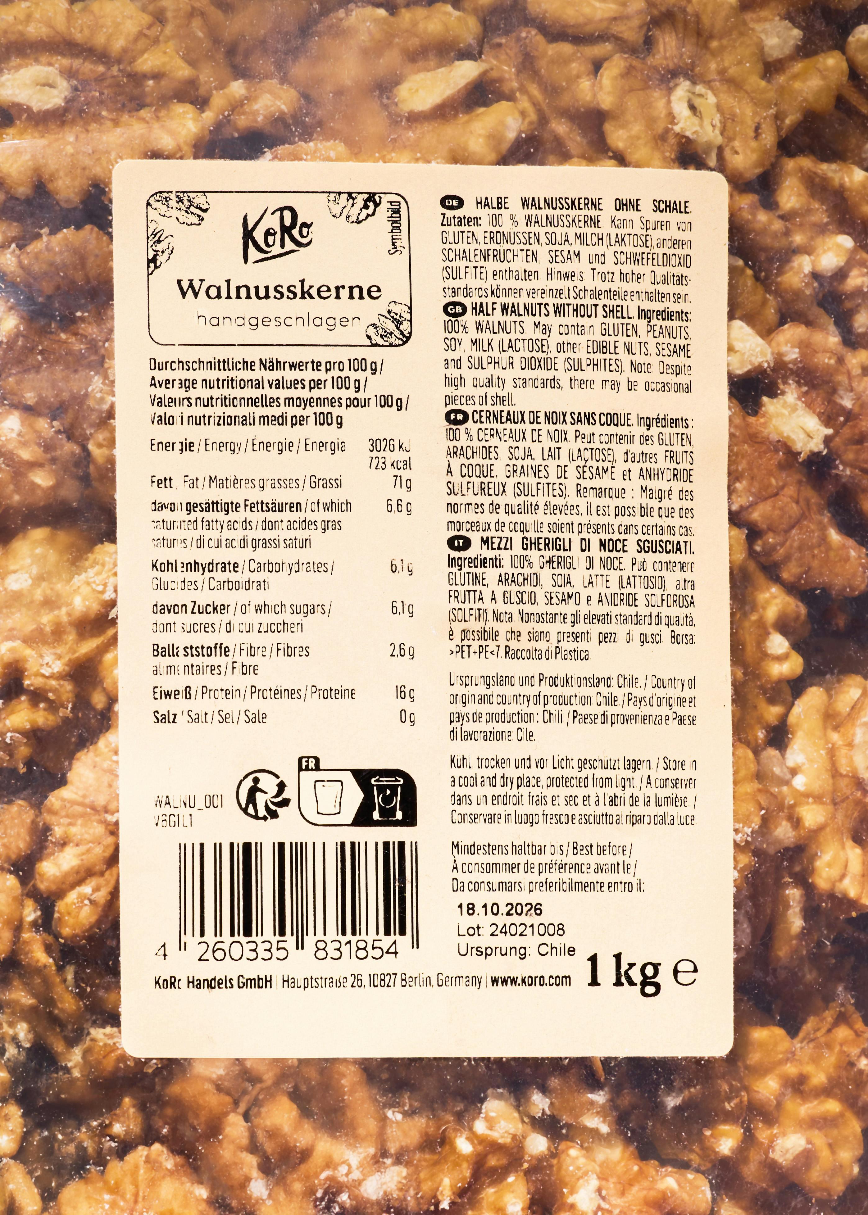 Noci sgusciate extra chiare | 1 kg 6/6