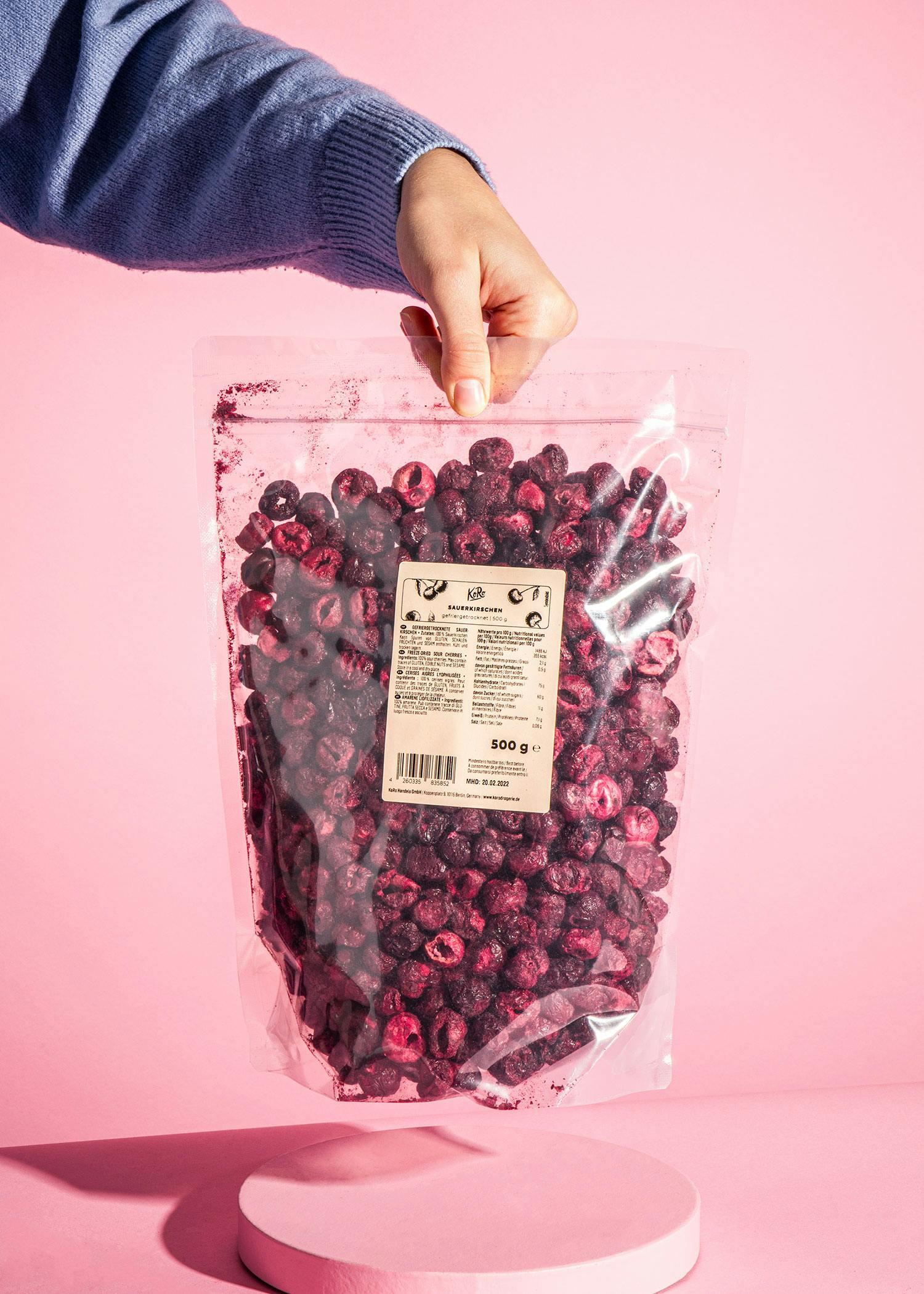 Griottes entières lyophilisées 500 g 6/6