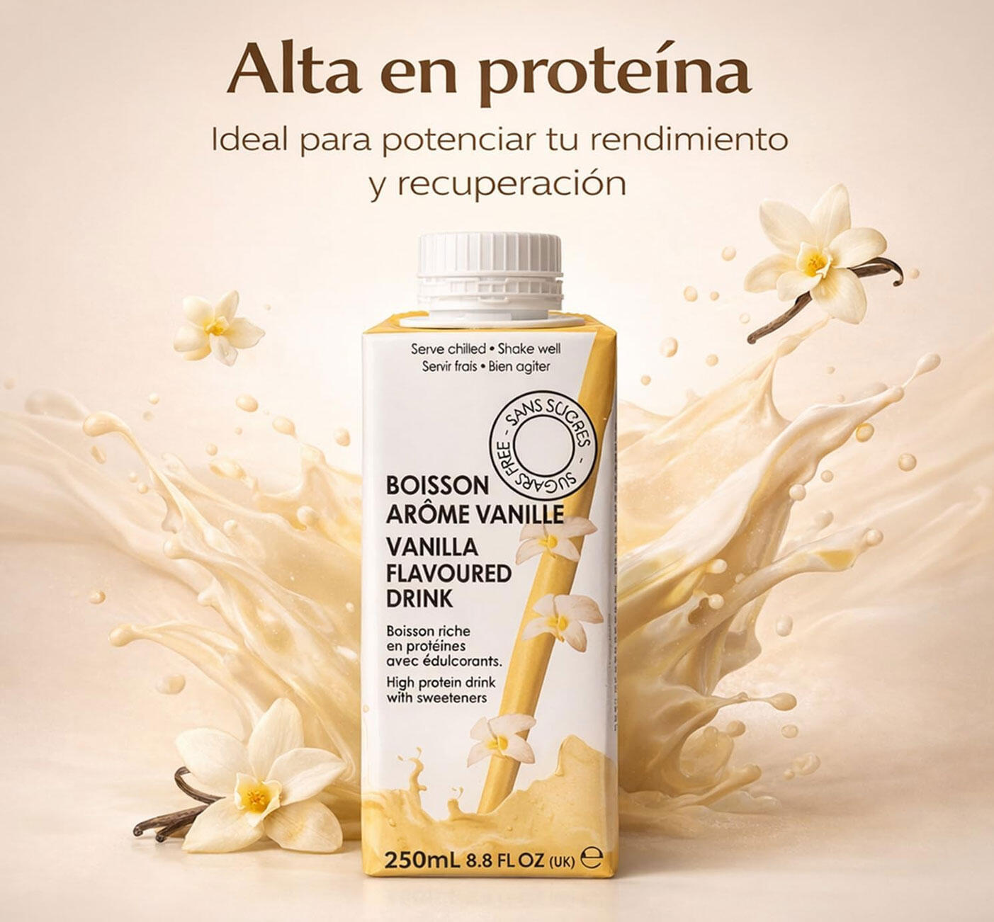Protein Brick 250 ml de VAINILLA Pack 6 unidades 3/5
