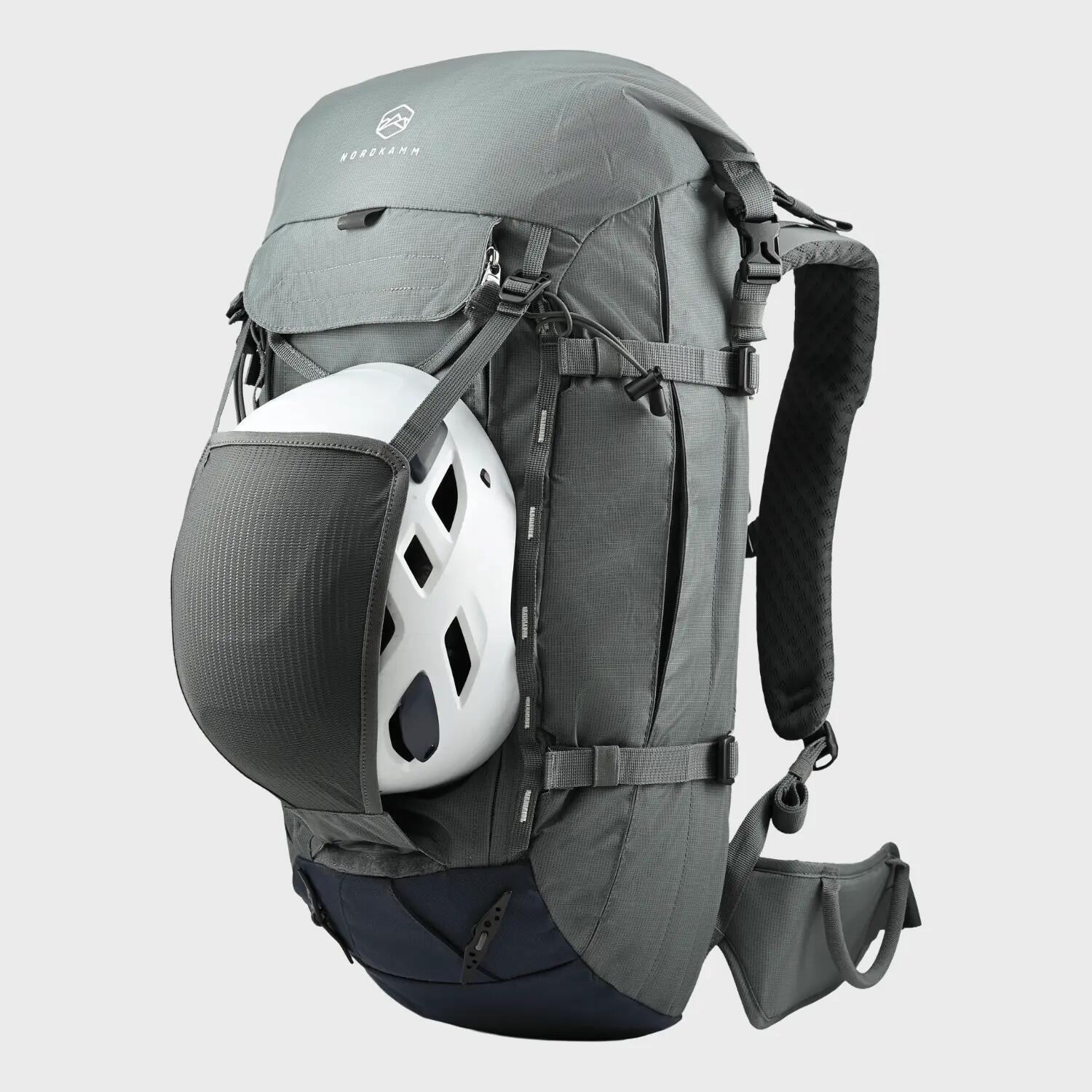 Zaino da trekking 30L donna uomo per sport di montagna, rolltop, 30 litri verde 6/7