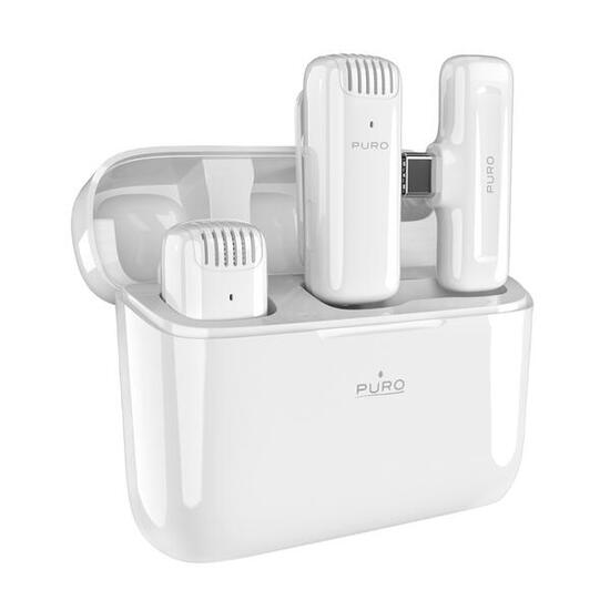 Kit de 2 microphones, émetteur et base de recharge
