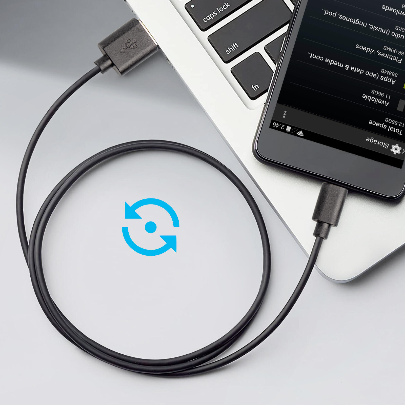 Cavo con USB Tipo A maschio e micro-USB maschio 2/3