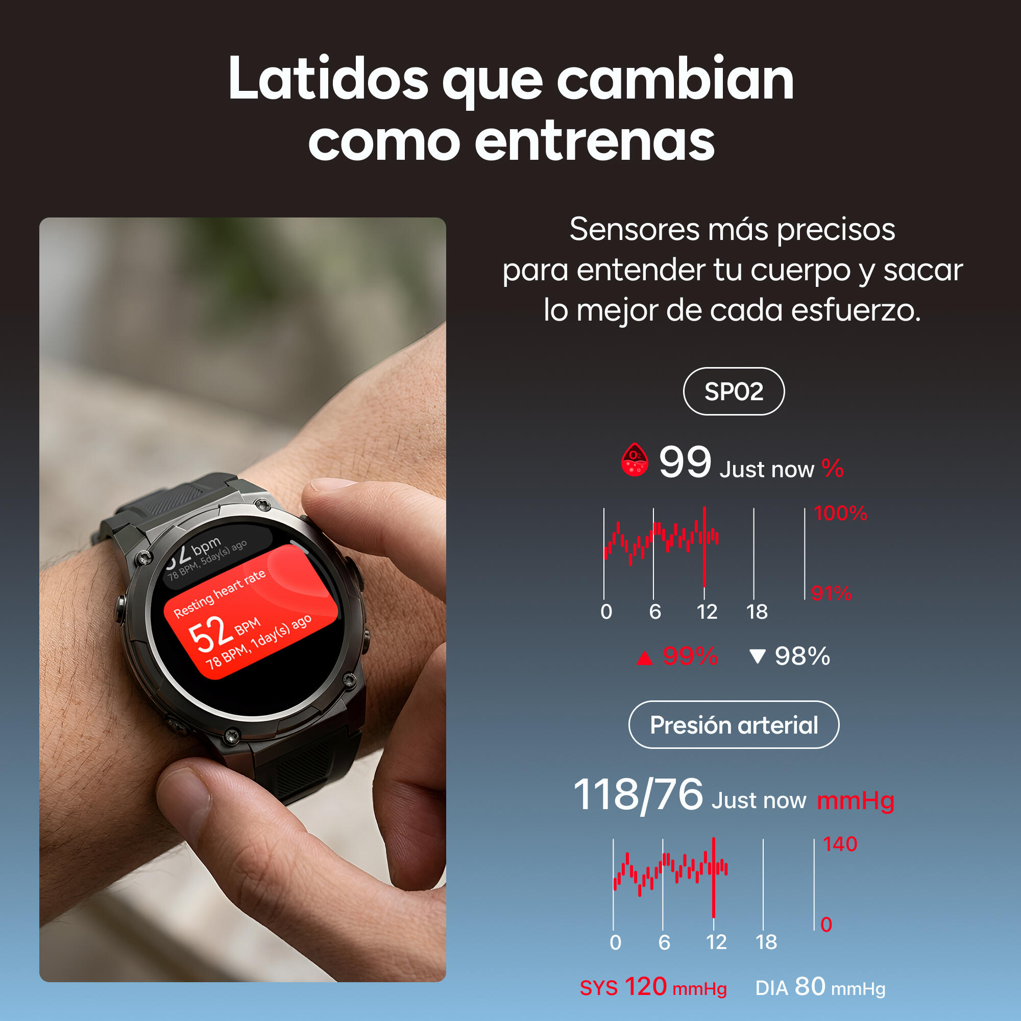 Smartwatch KSIX Explorer 2 Go com GPS de banda dupla 6/7