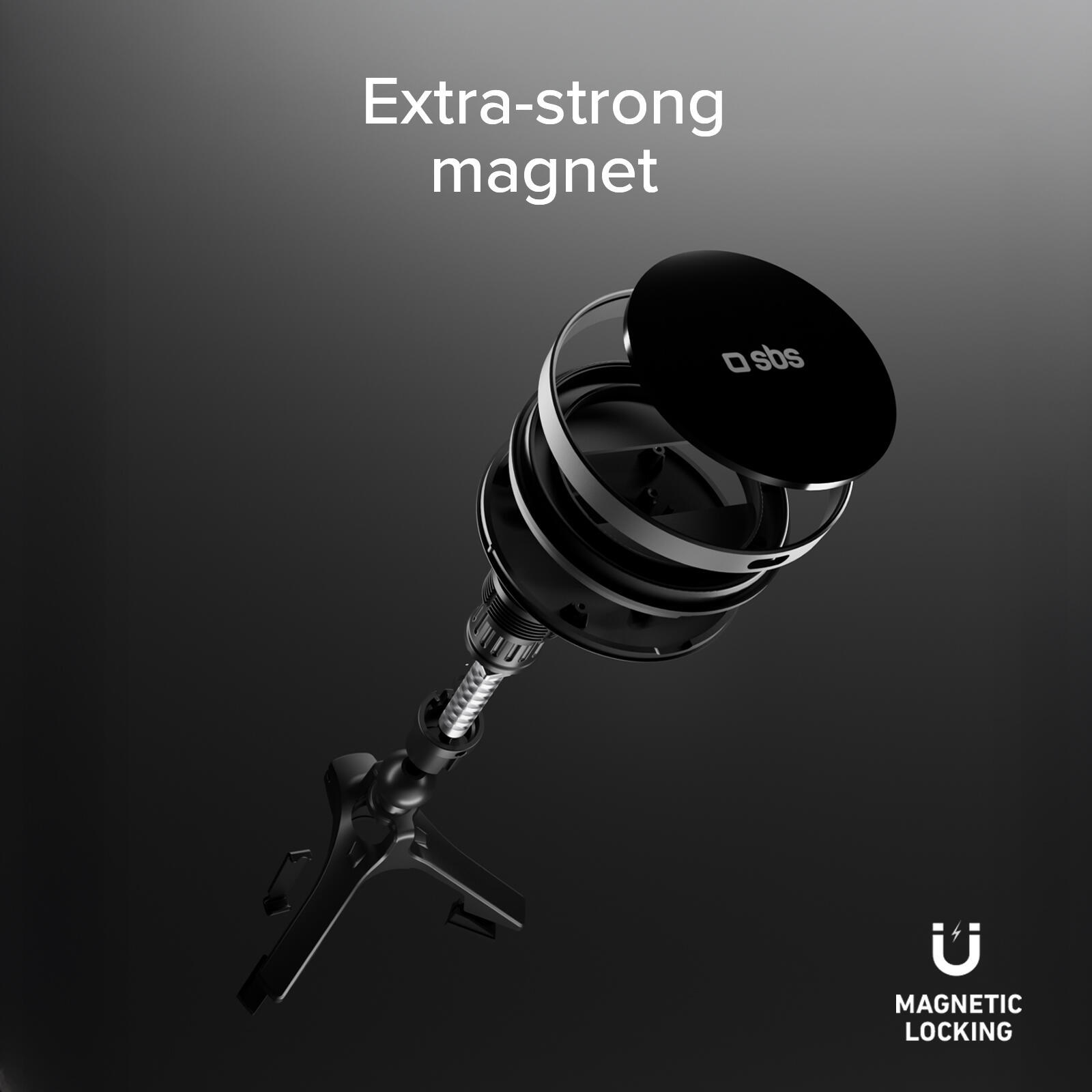 Support de grille d'aération magnétique compatible avec la charge MagSafe 7/7