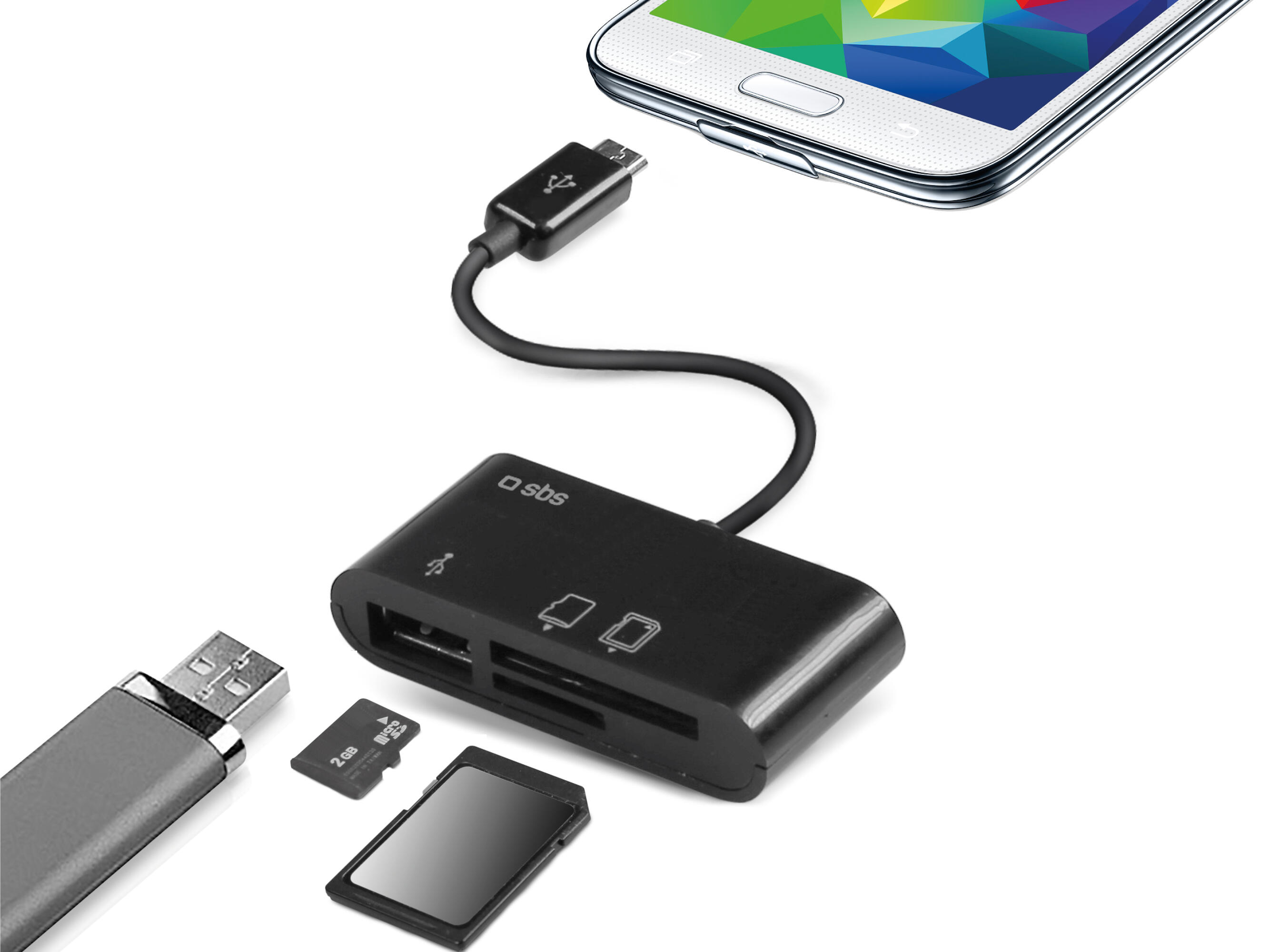 Cavo otg e card reader per Tablet e Smartphone 2/2