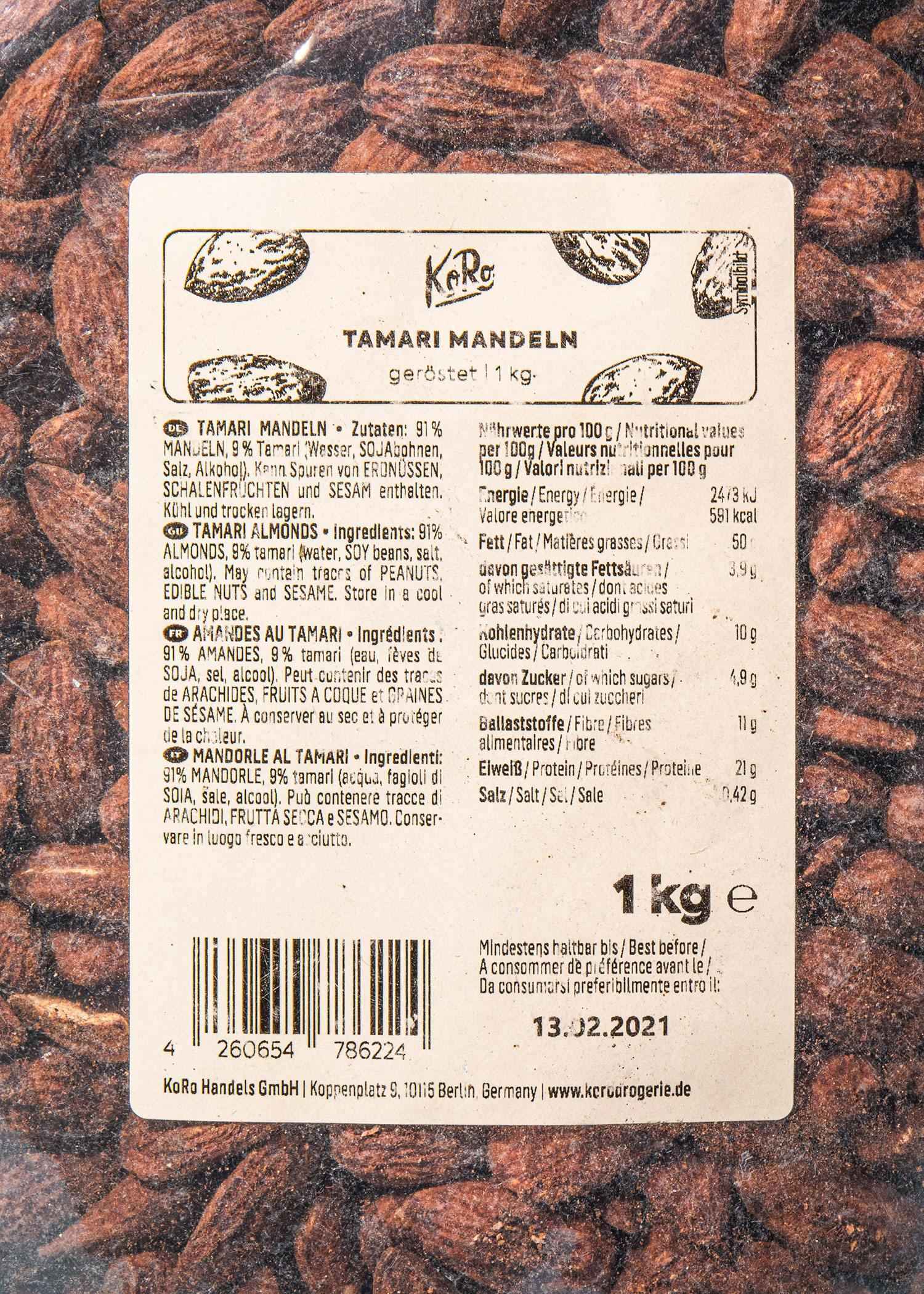 Mandorle al tamari | 1 kg 4/6