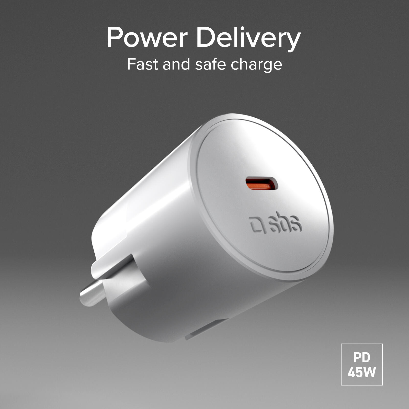 Caricatore con spina Schuko e porta USB-C 45W PD 6/7