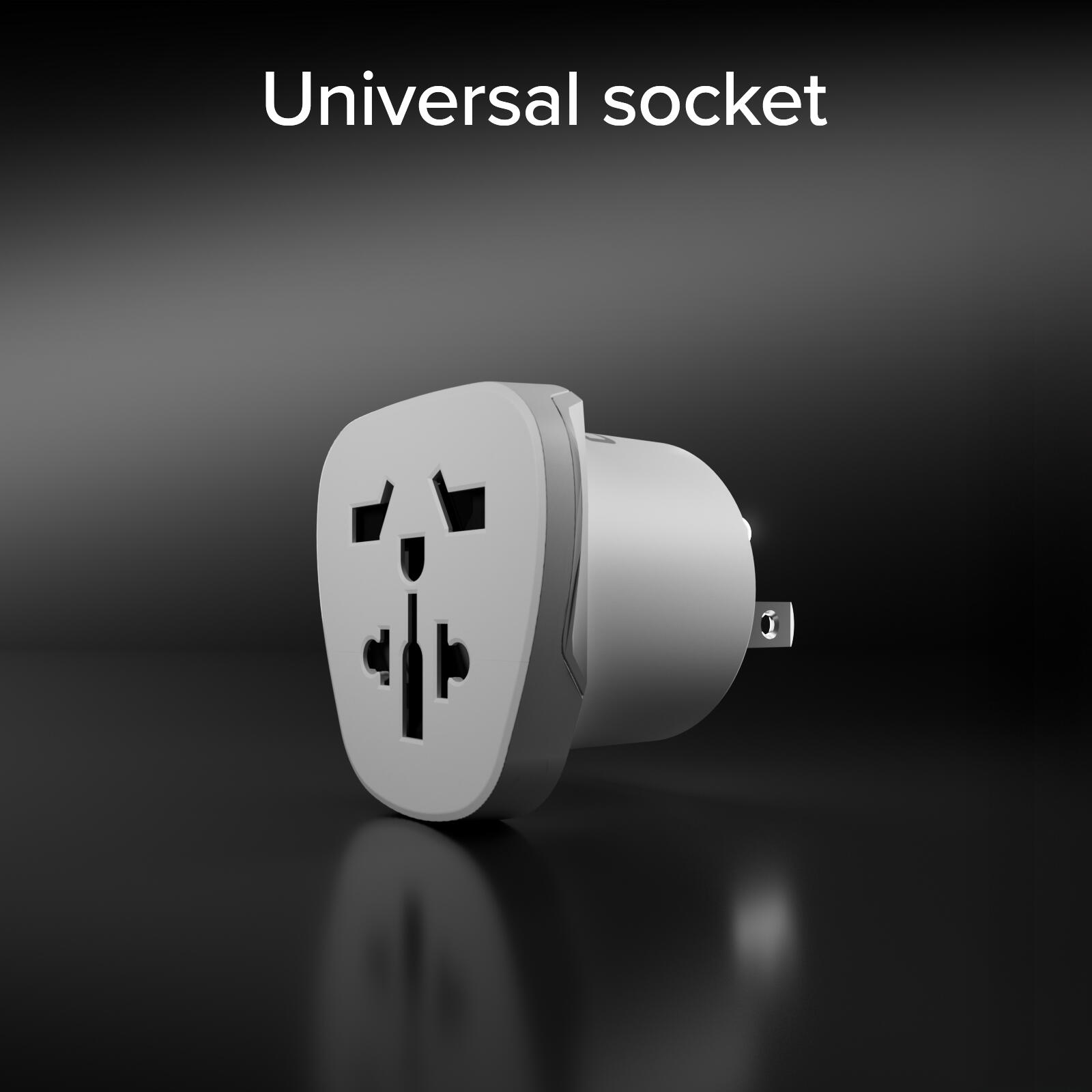 Adaptateur de voyage universel Type B – Fiche américaine 5/7