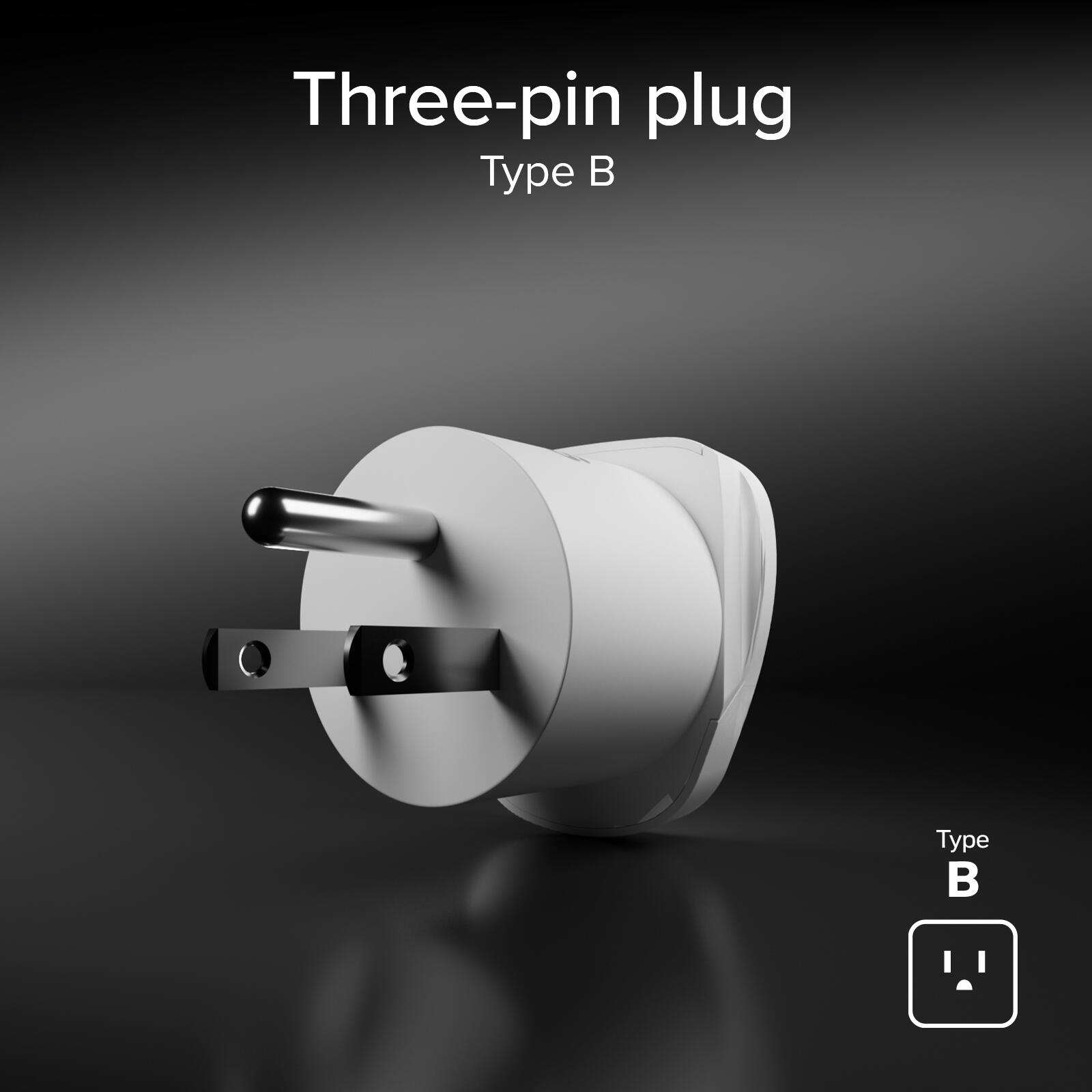 Adaptateur de voyage universel Type B – Fiche américaine 4/7