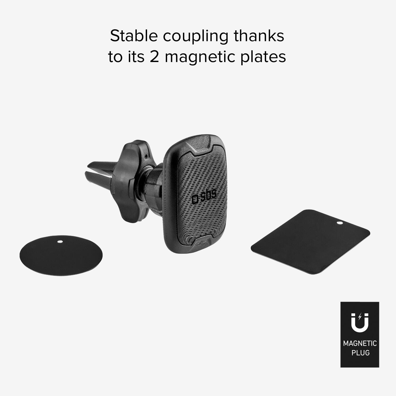Support de voiture magnétique pour smartphone avec clip 2/4