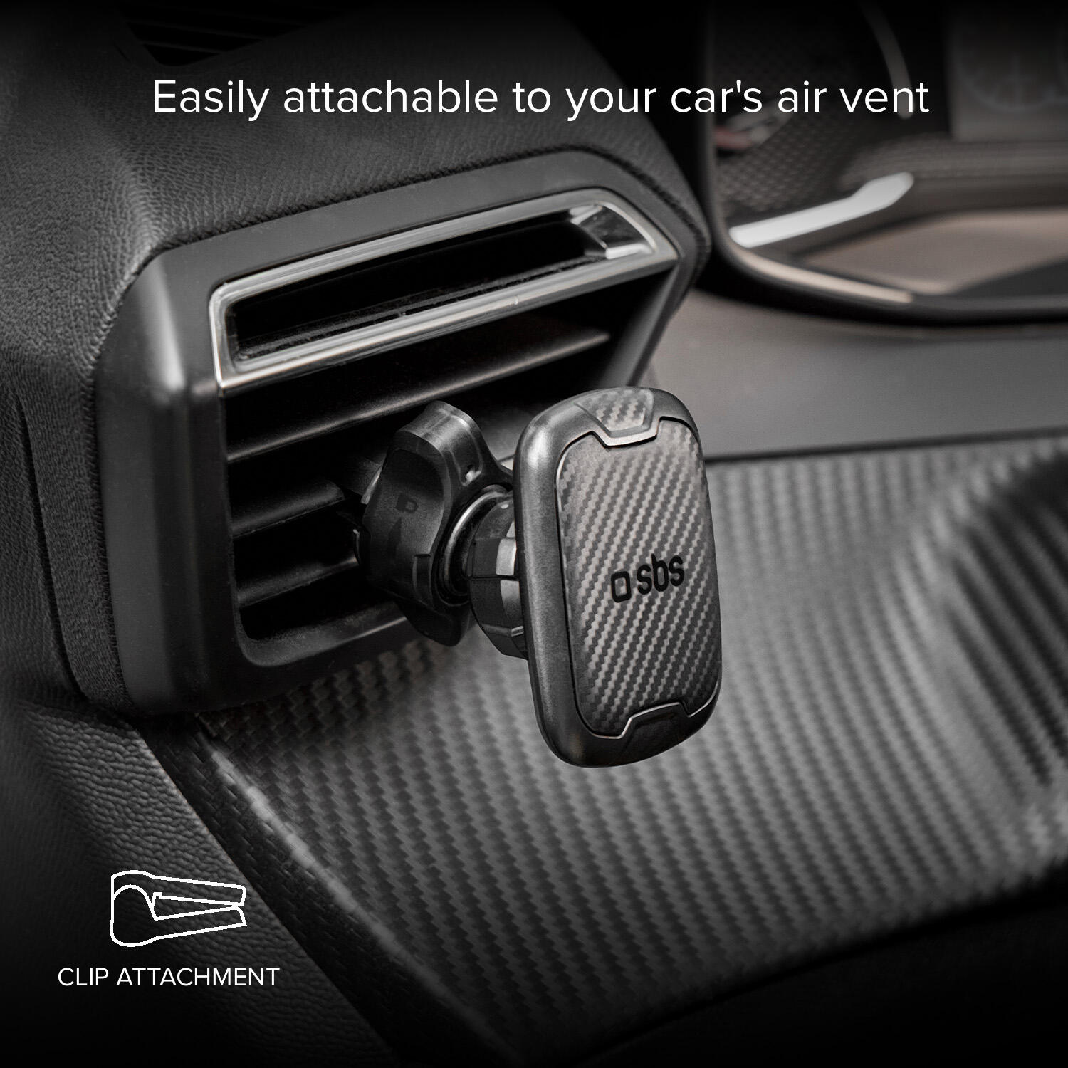 Support de voiture magnétique pour smartphone avec clip 4/4