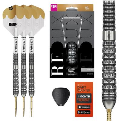 Redux 90% tungsten swiss point steel tip darts set