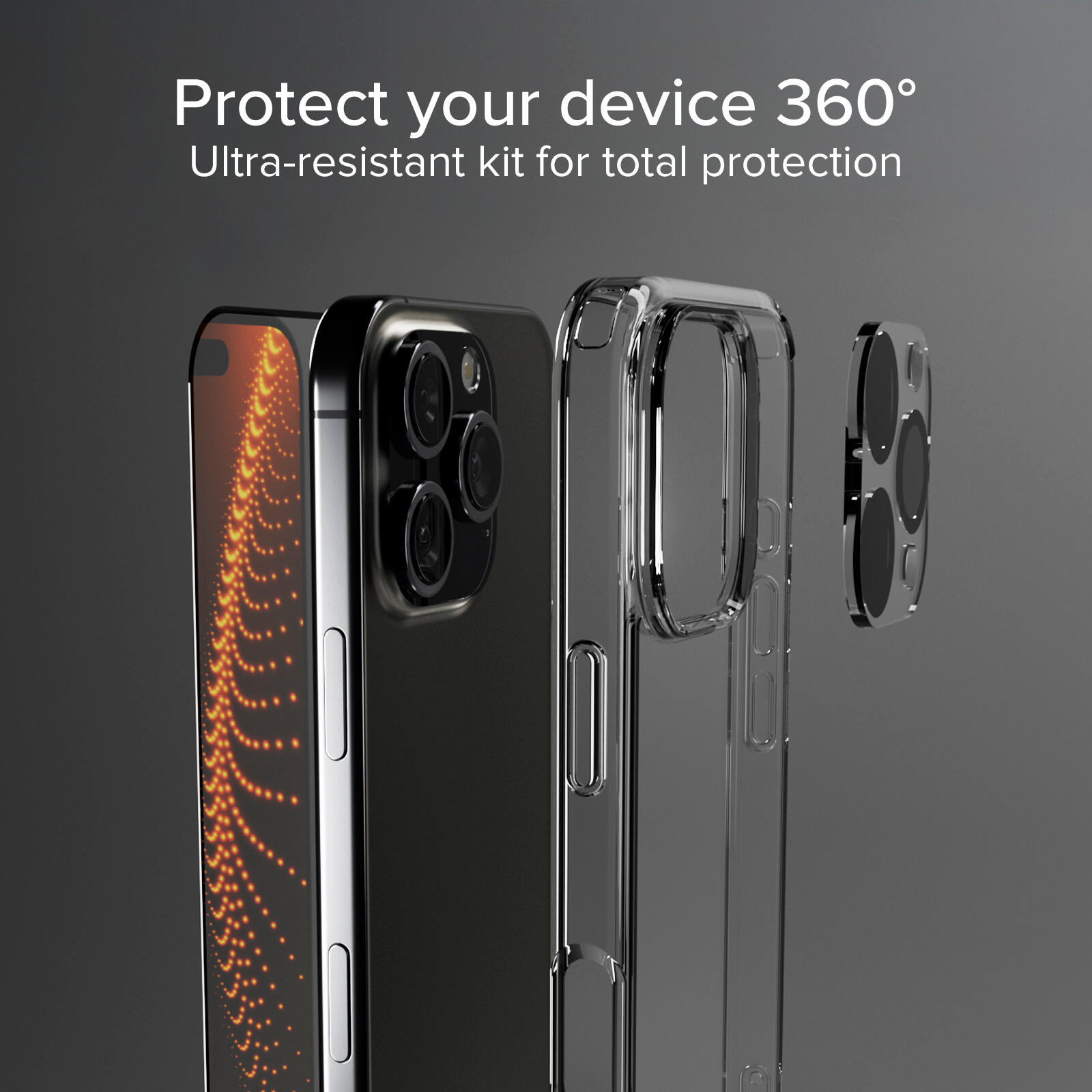 Kit Protezione totale D3O per iPhone 16 Pro Max 3/7