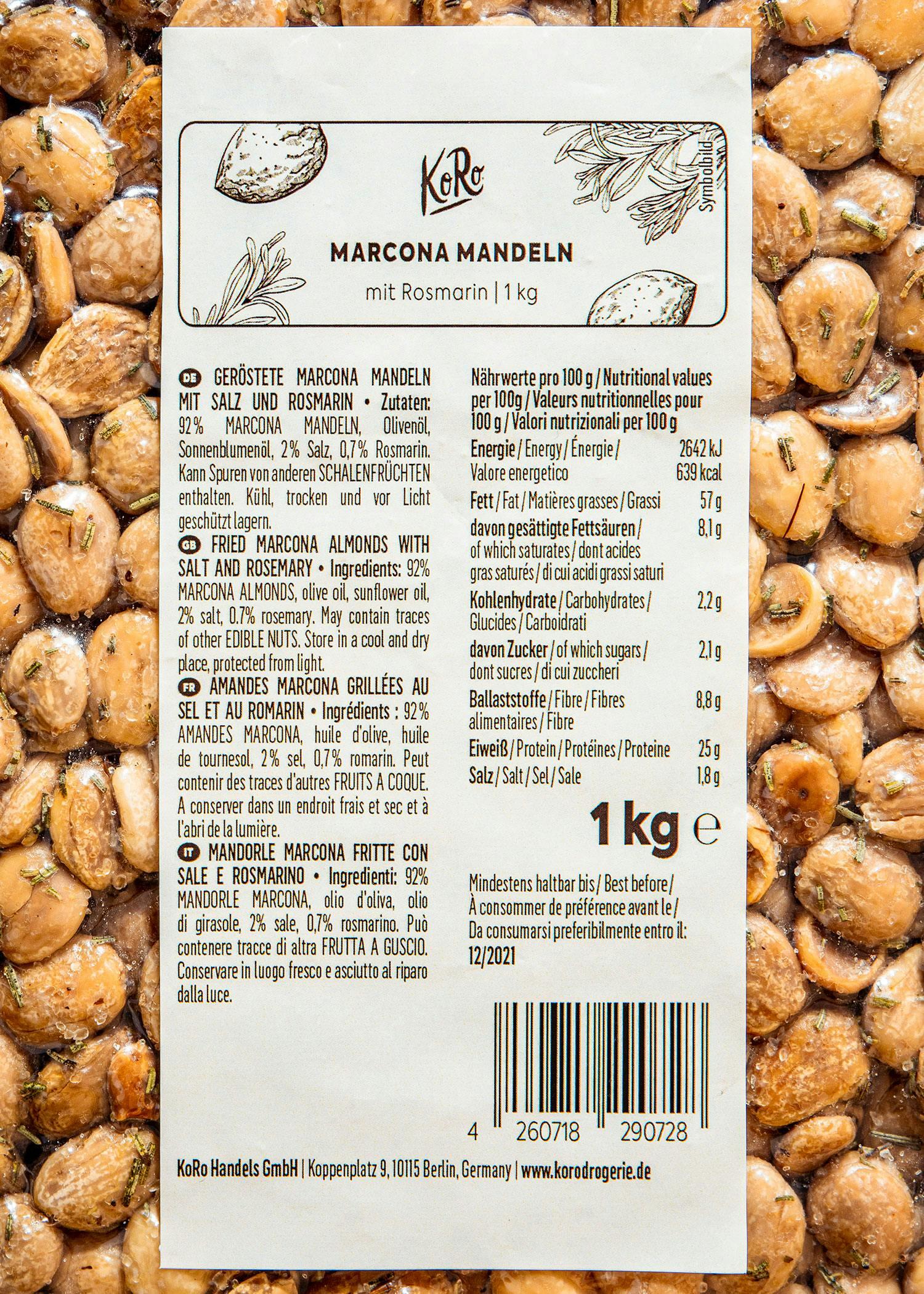 Mandorle Marcona al rosmarino | 1 kg 4/6