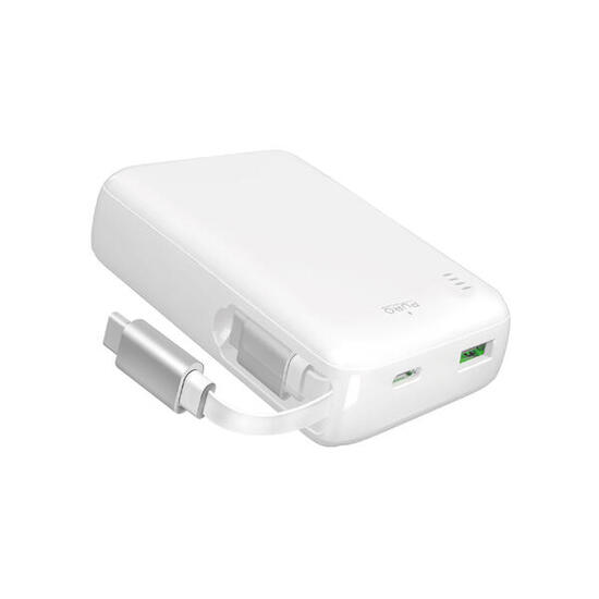 Batterie externe "Power Reel 10" 10 000 mAh avec câble USB-C extensible intégré