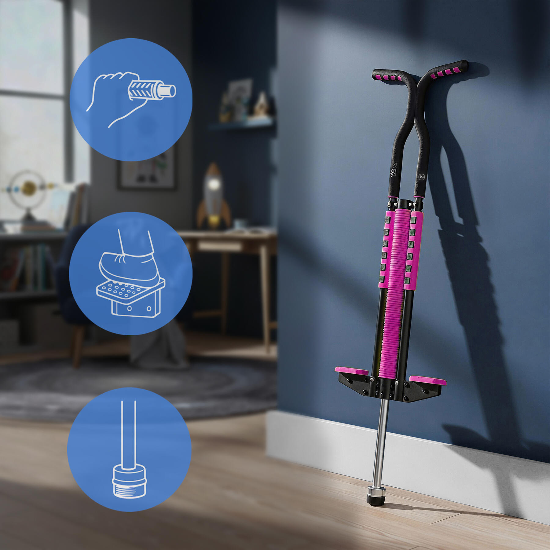 Pogo Stick Jump Stick für Kinder und Jugendliche NFX5006 Nils Fun bis 70 kg 3/7