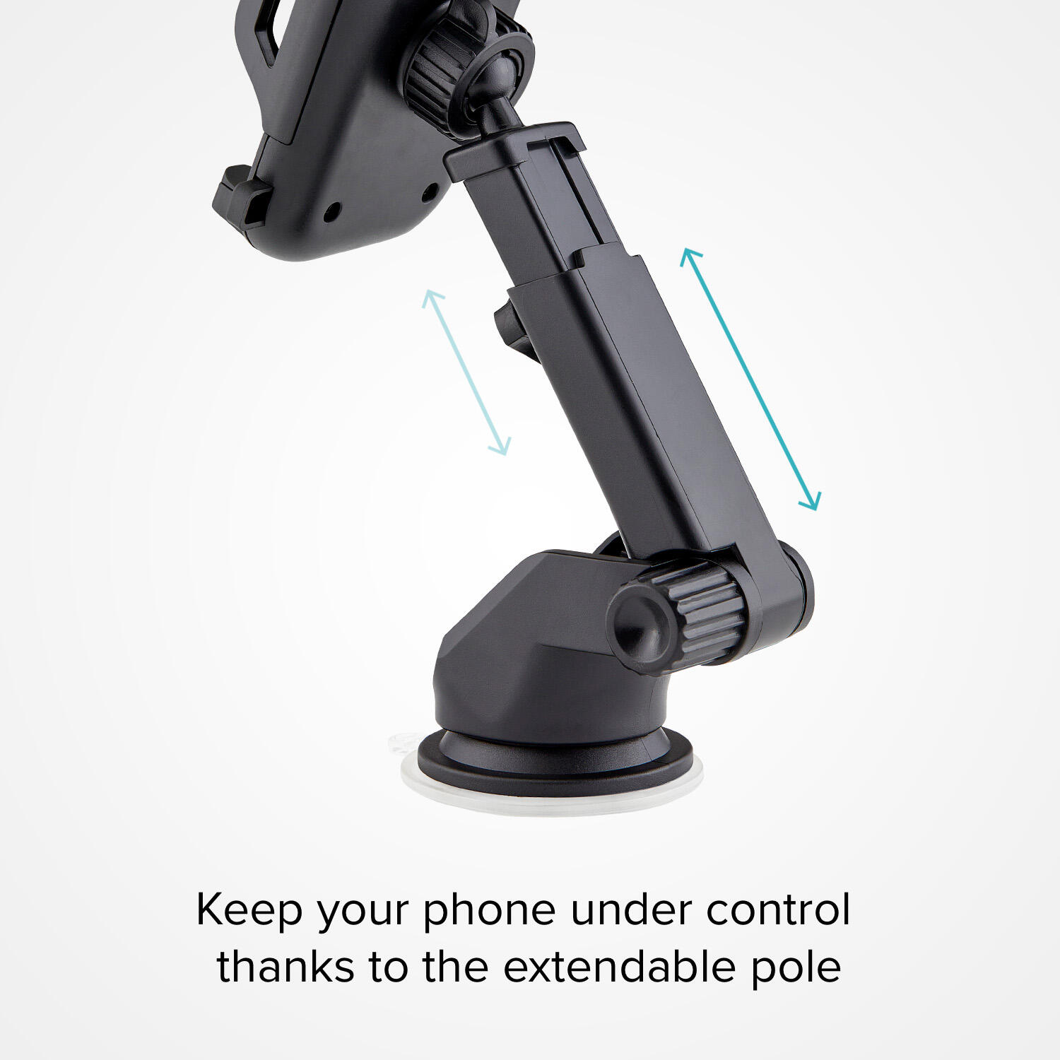 Support de voiture télescopique avec ventouse 3/4