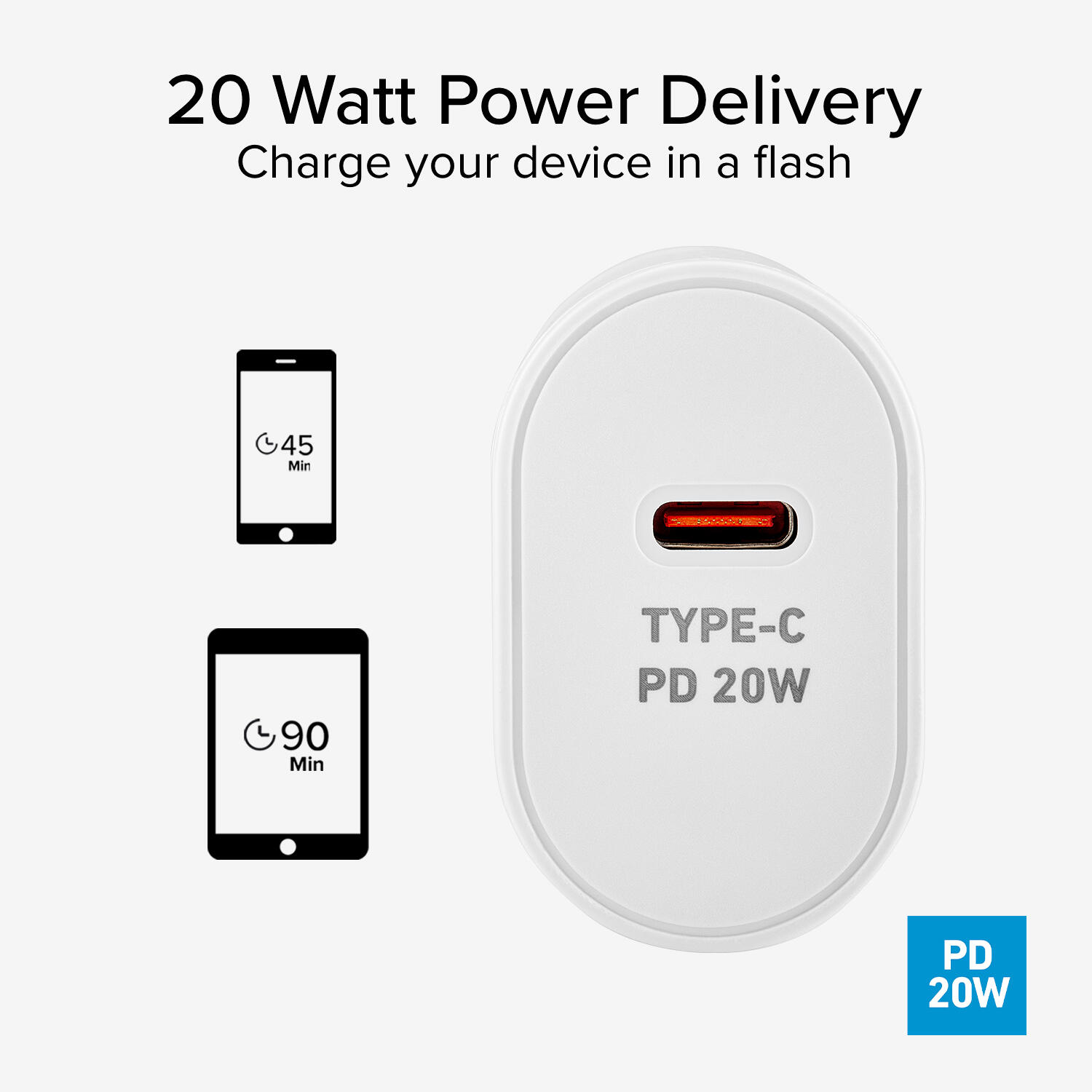 Caricabatterie Power Delivery 20W, adatto per MacBook Neo 3/4
