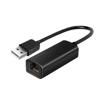 Compacte USB-A LAN-adapter 0,10 m