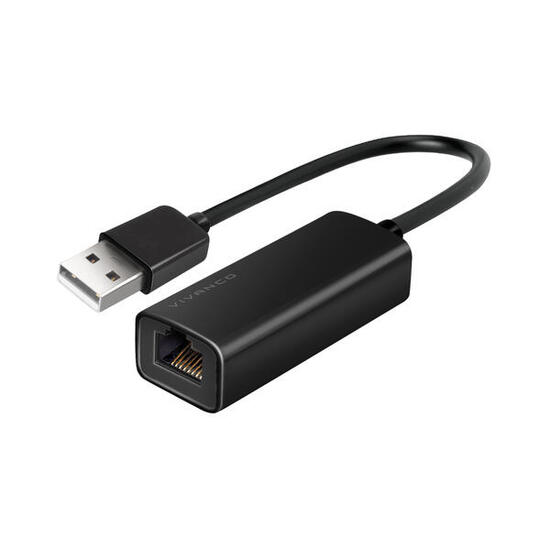 Compacte USB-A LAN-adapter 0,10 m