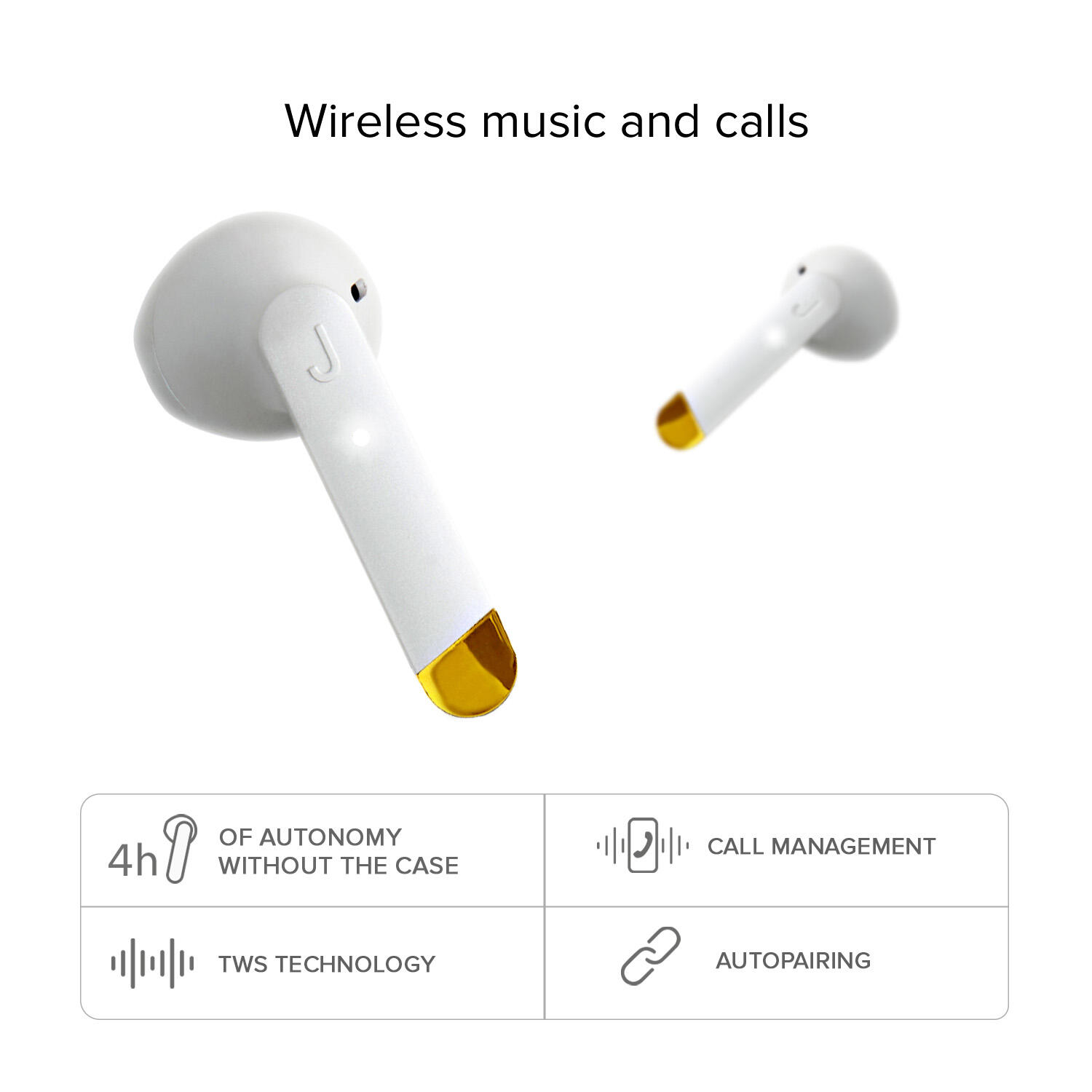 Hoox - Écouteurs TWS avec technologie Dual Leader 3/4