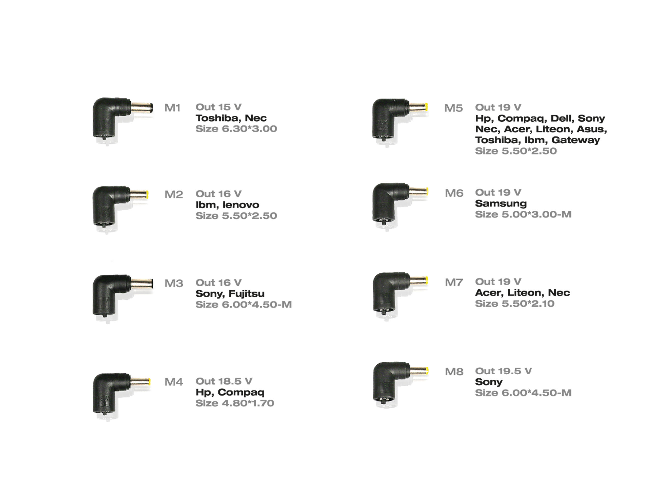 Adaptateur de courant pour Netbook/Notebook de 220 V/70 W 3/3