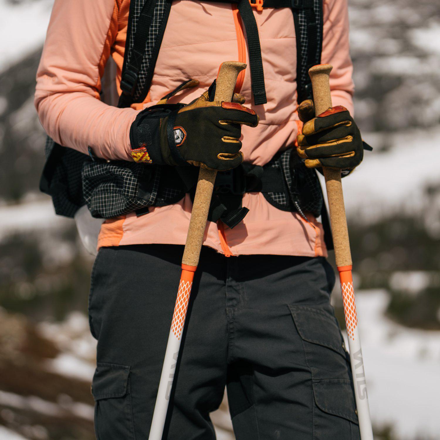 All-Season Alpine Aluminium Trekking Poles with Cork Grip 145 cm 6/7