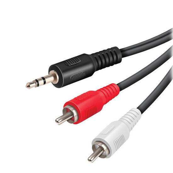 Cavo audio Jack 35 mm a 2 RCA maschio