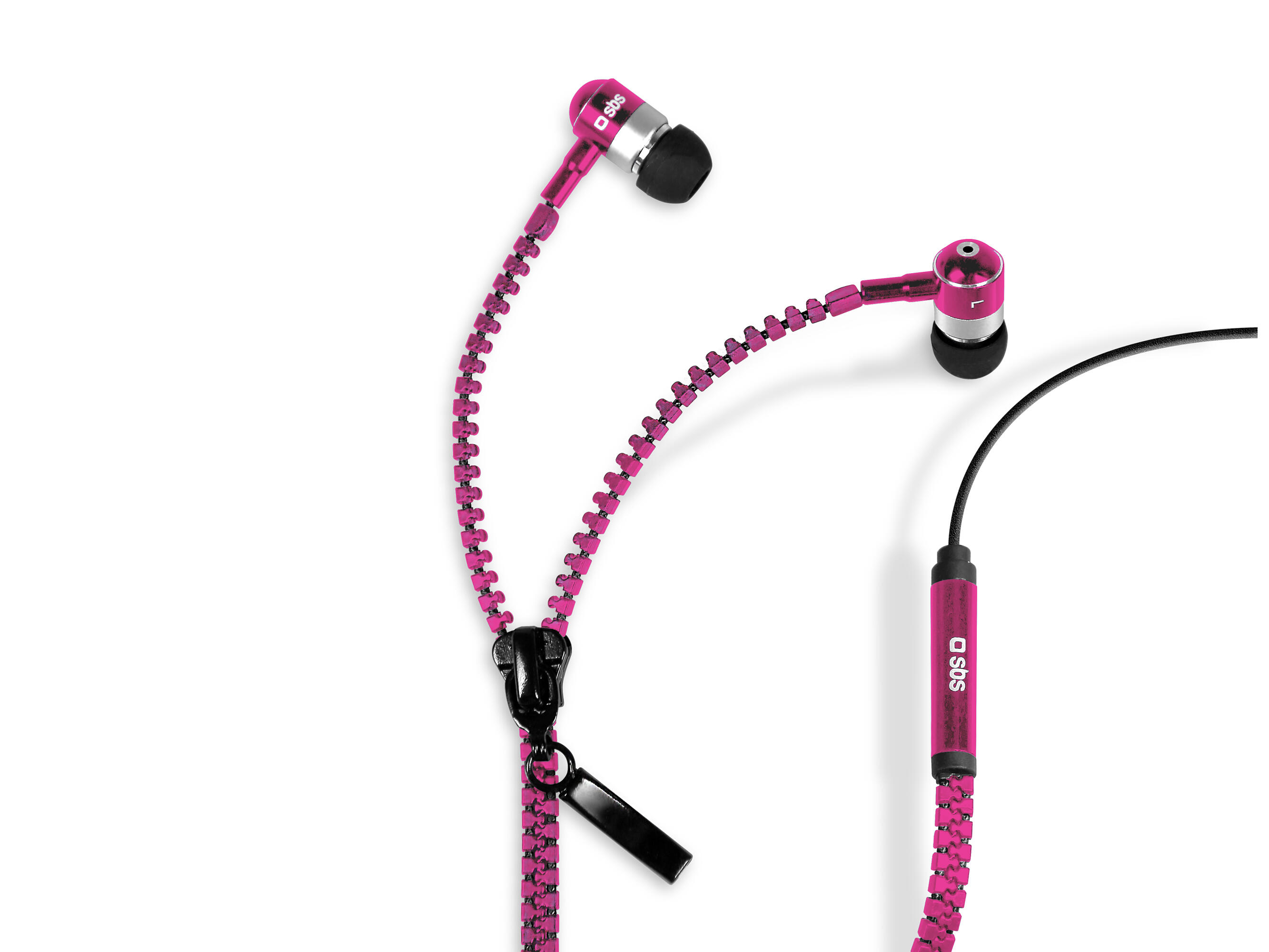 Ecouteurs filaires stéréo Zip, jack 3,5 mm avec microphone et bouton de réponse 2/2