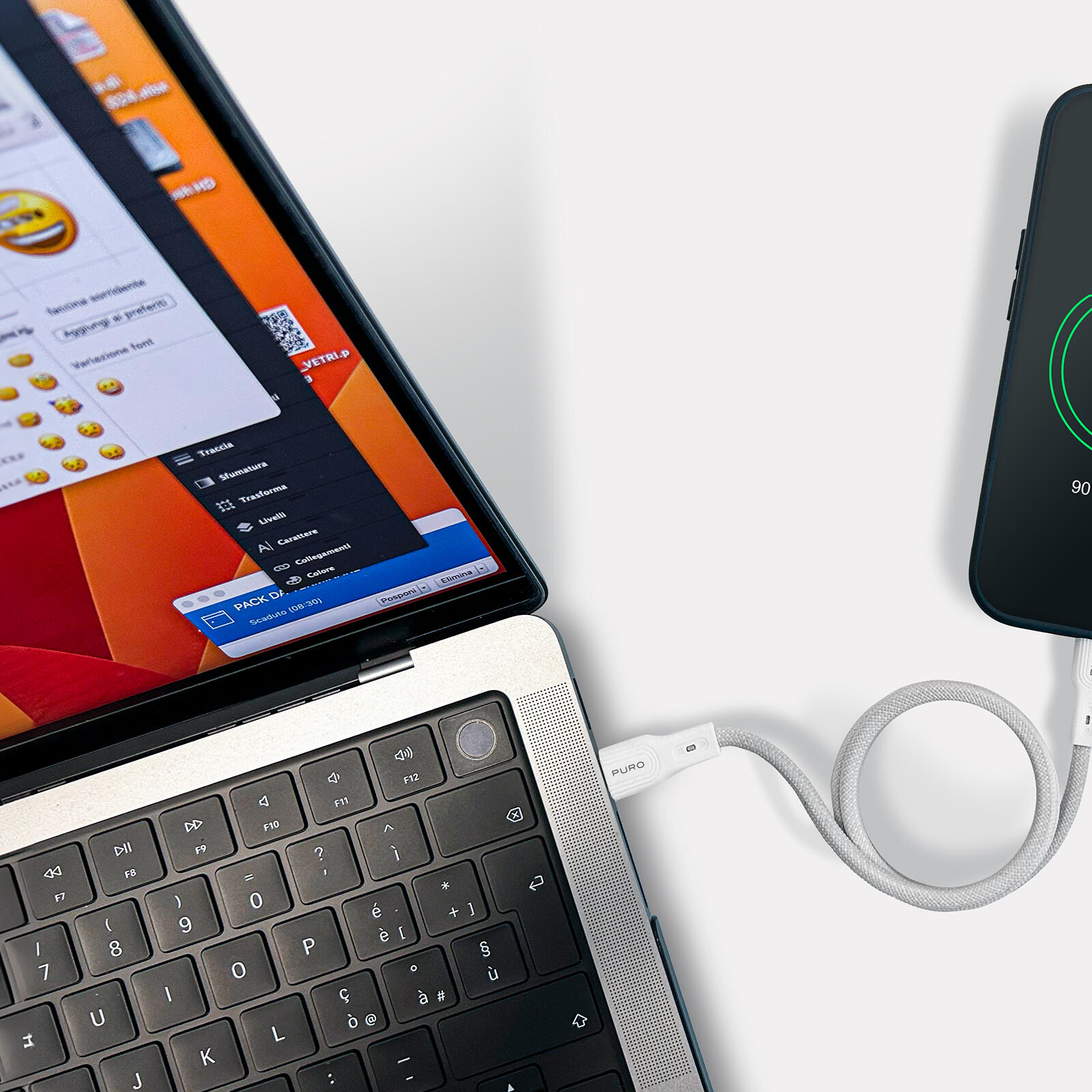 Cavo Avvolgibile Magnetico USB-A a USB-C, 1m 3/3