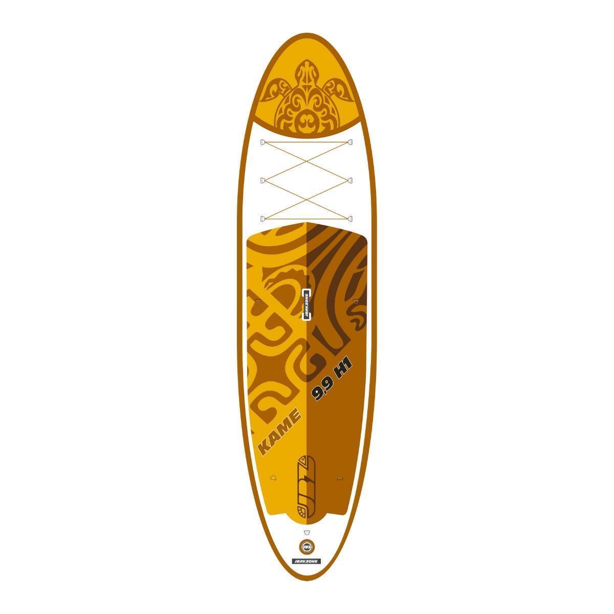 H1 Kame All Around SUP Board 297x76x15cm Komplettset, gelb 5/7