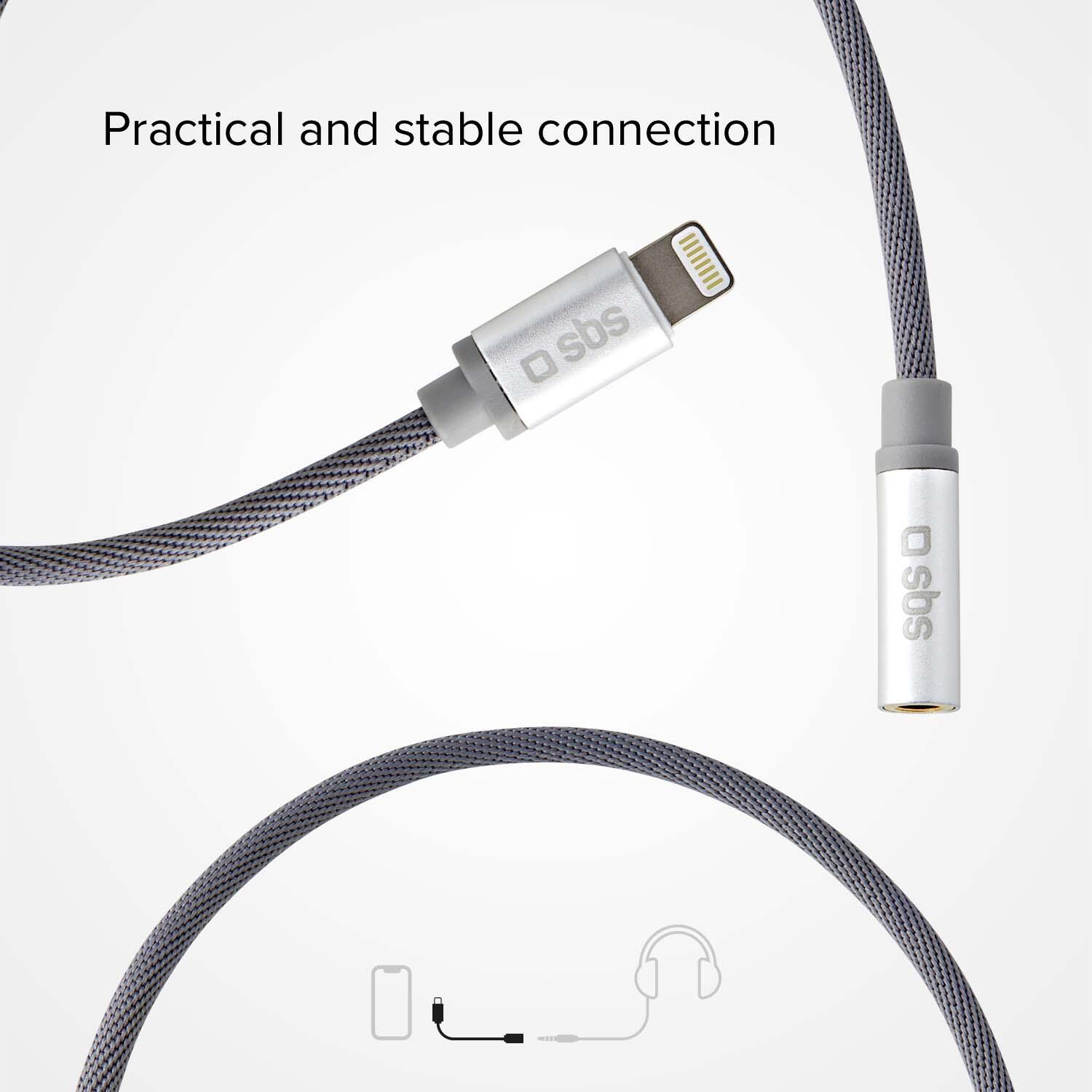 Adaptateur Lightning mâle – jack femelle 3/4