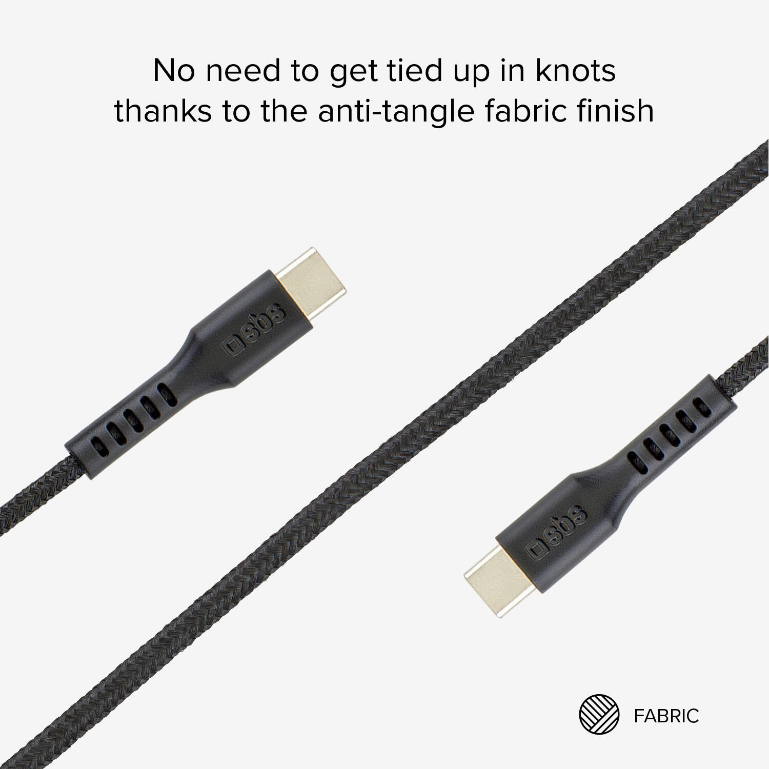 Câble USB-C vers USB-C avec support magnétique 3/4
