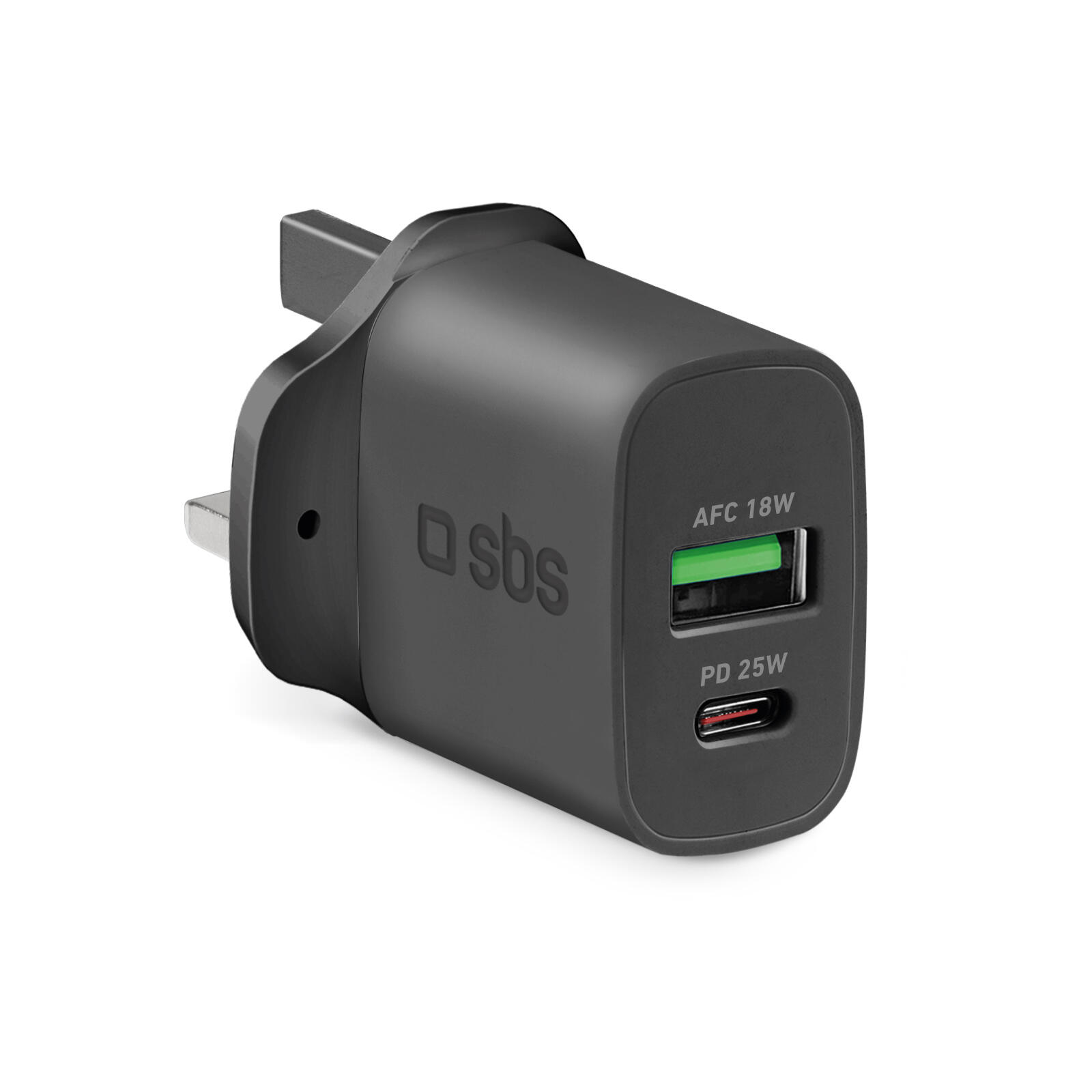 Caricabatterie da viaggio PD 25W con presa UK 1/2