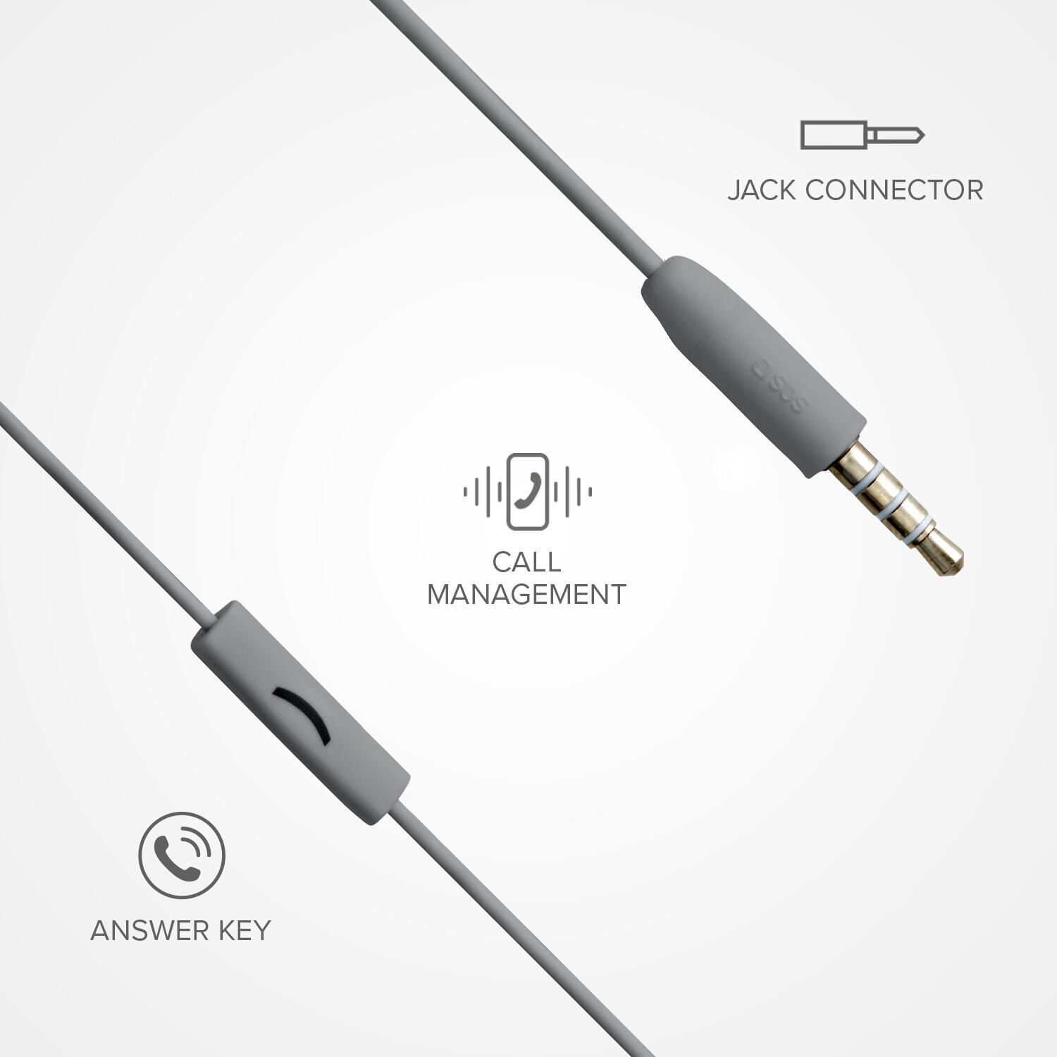 Studio Mix 65c – Écouteurs filaires USB‑C semi intra‑auriculaires 3/4