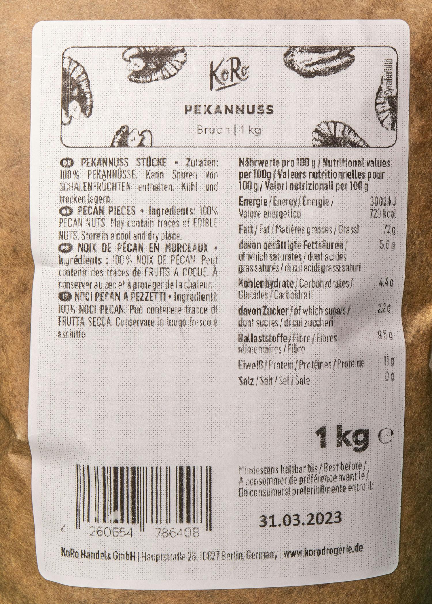 Noci pecan a pezzetti | 1 kg 4/6