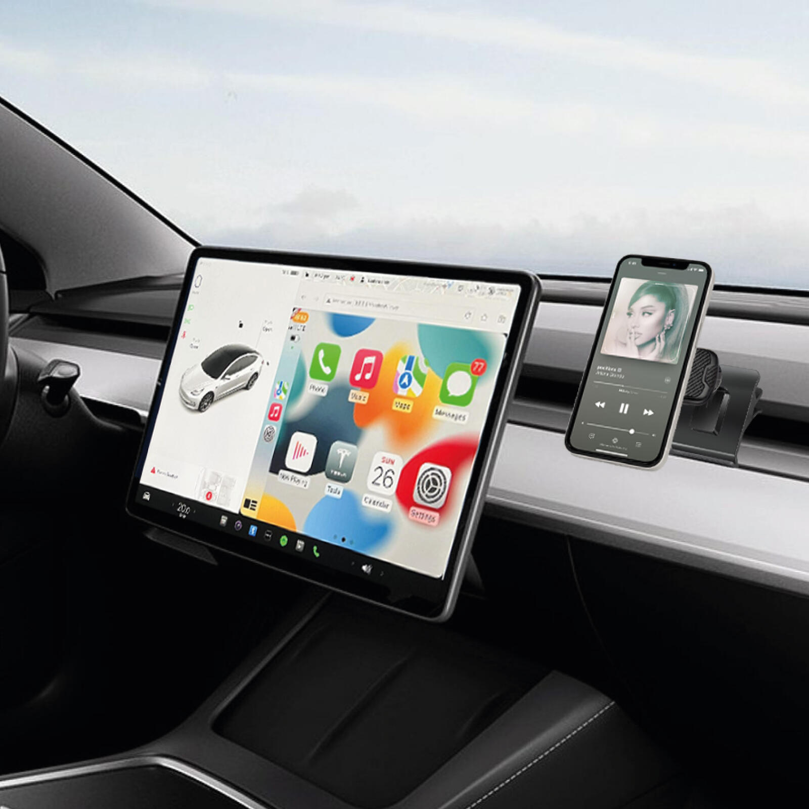 Support voiture pour Tesla 3, S, X, Y 5/5