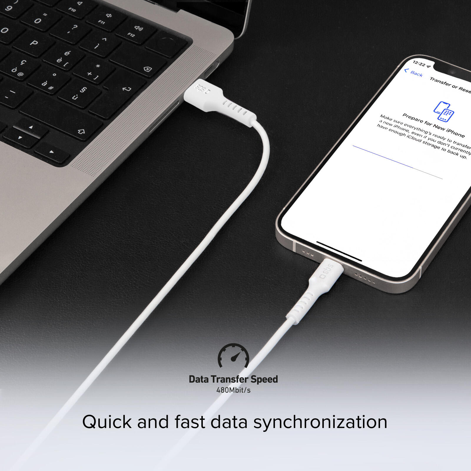 Cavo per dati e ricarica USB-A - USB-C da 1 metro 3/6